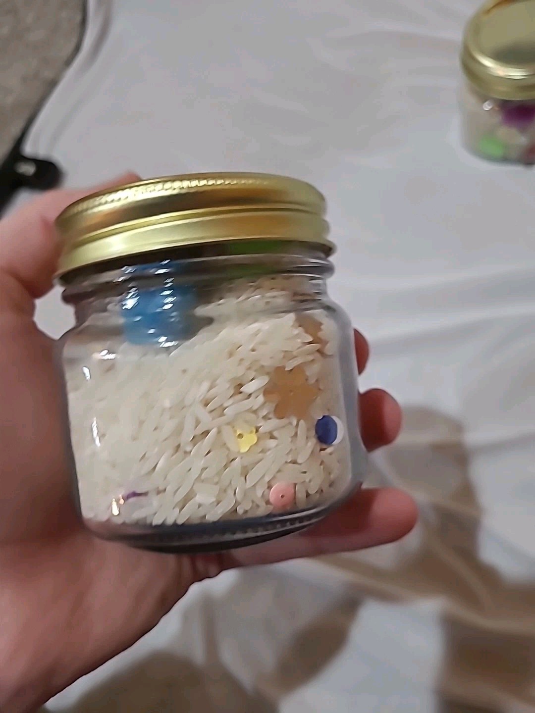 2 Pack of Homemade Sensory “I Spy” Jars