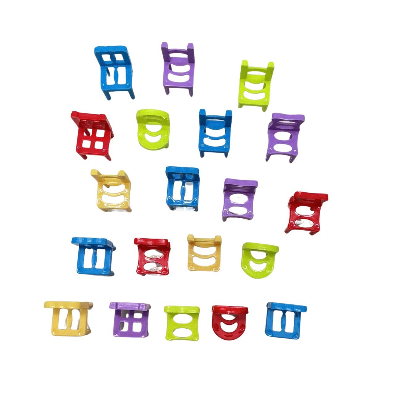 JOYIT Chair Stack Game Balancing Chairs Toy Fine Skill Puzzle Game Kids 20pcs