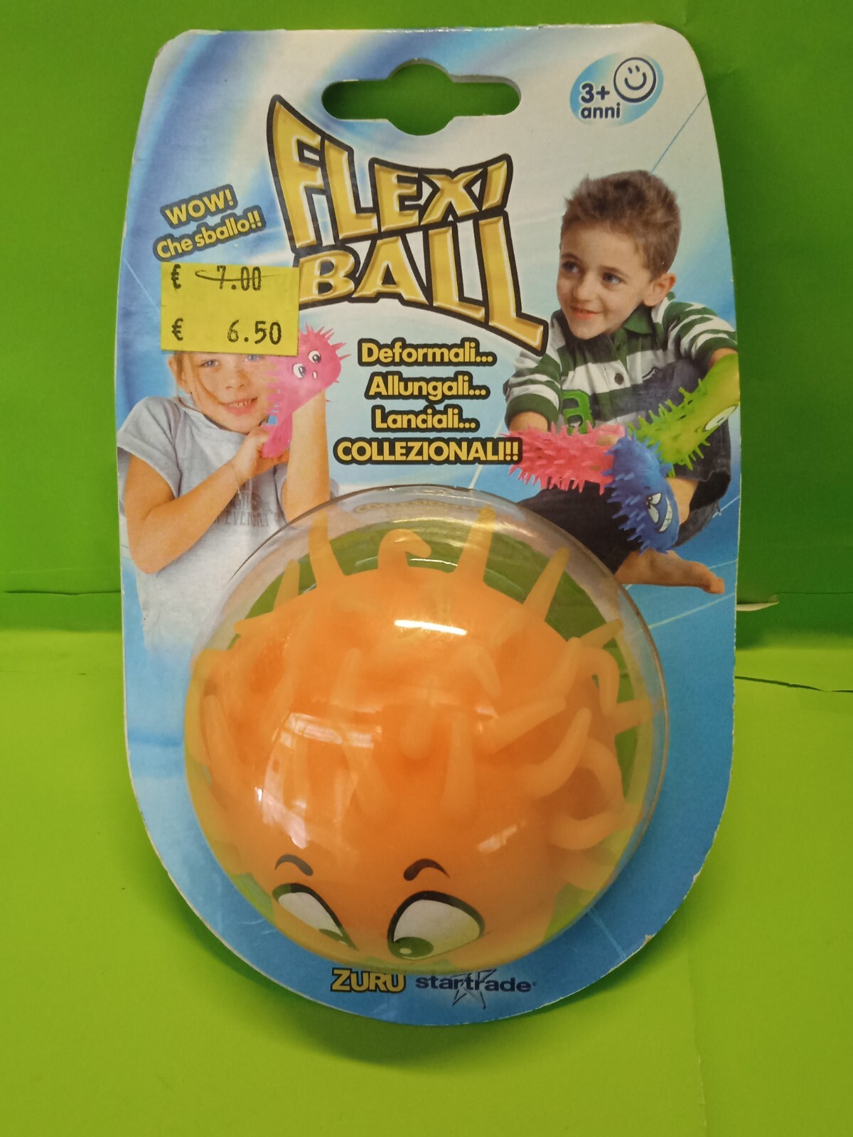 Flexi Ball Orange Flexible Play Ball Deformable Zuru New Sealed