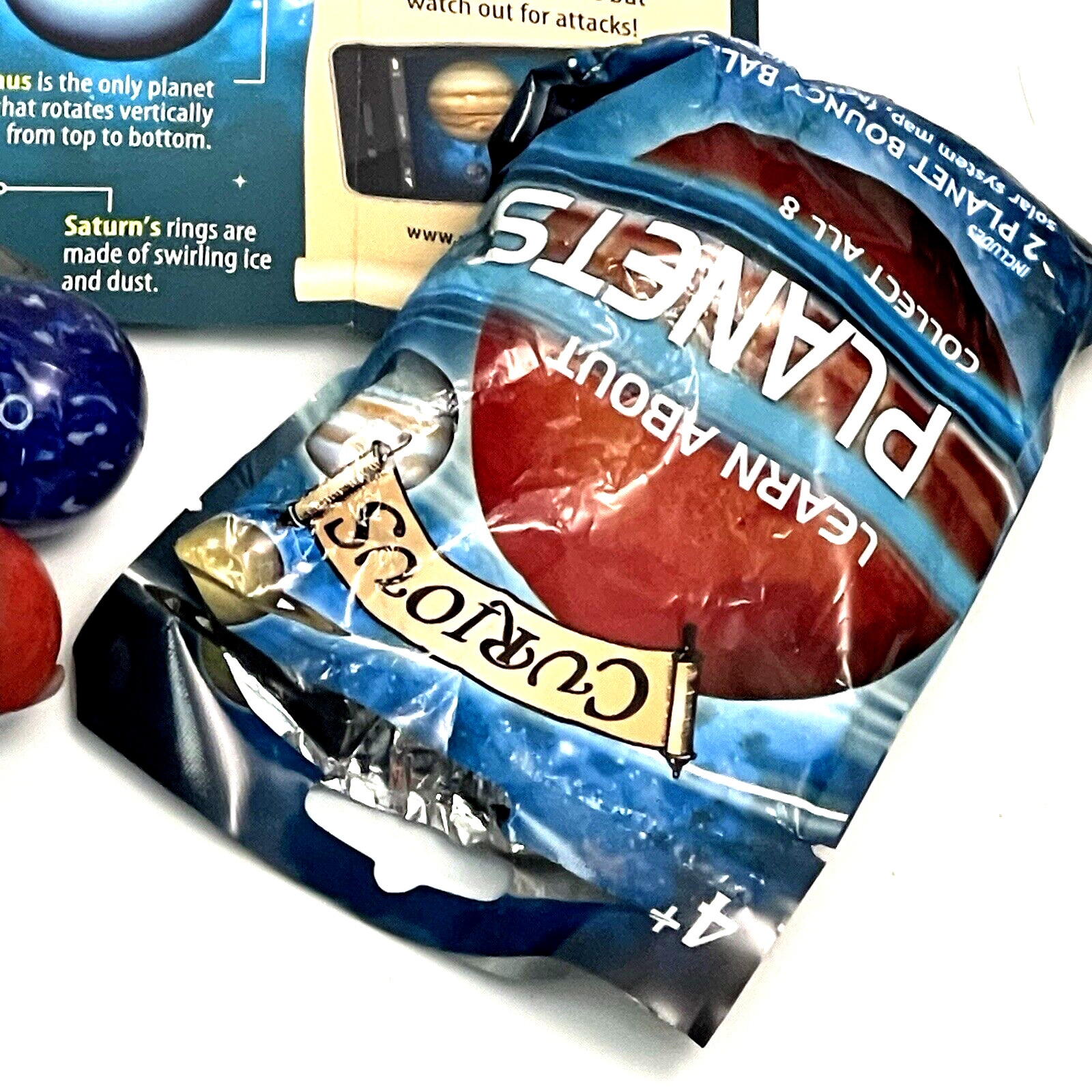 Curious Learn About Planets Bouncy Balls 1 Package Random Contains 2 Planets
