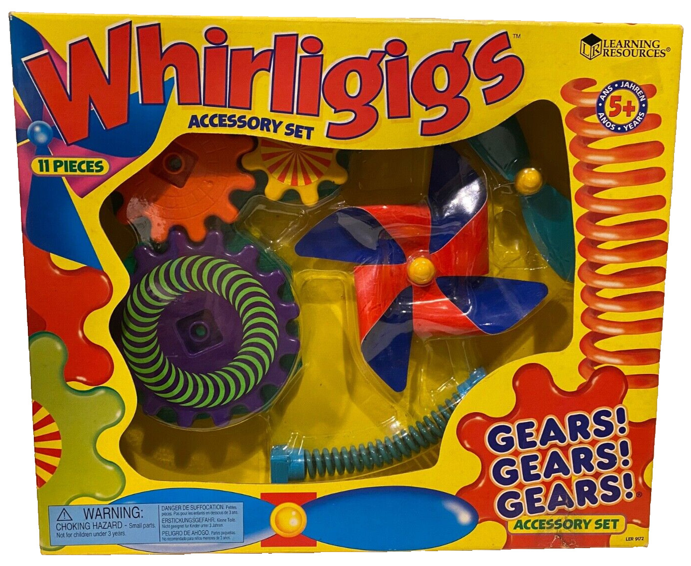 Gears! Gears! Gears! Whirligigs ACCESSORY SET Stem Toy Teach Vintage LER9172