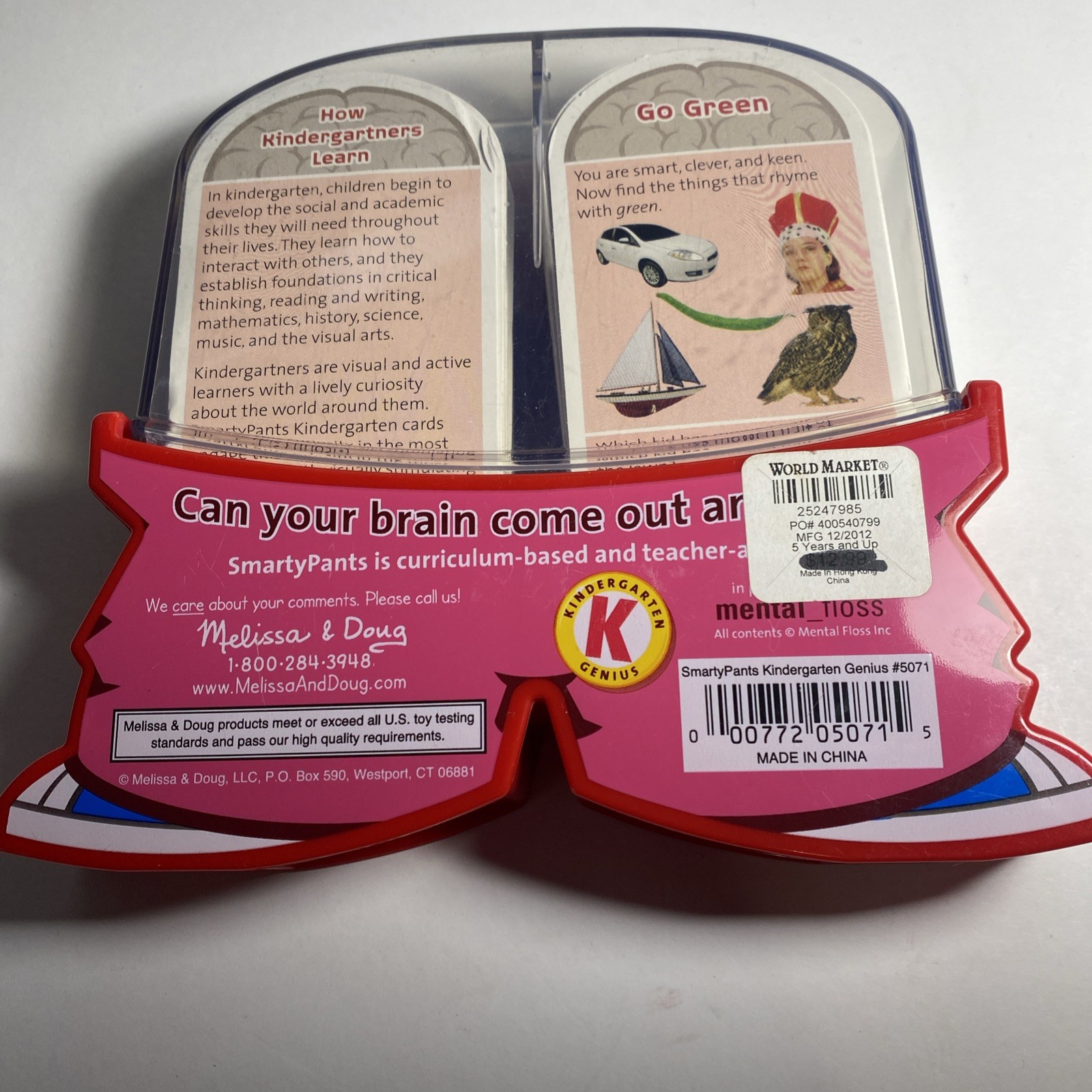 Melissa & Doug Smarty Pants Kindergarten 108 Brain-Building Cards Games Puzzles