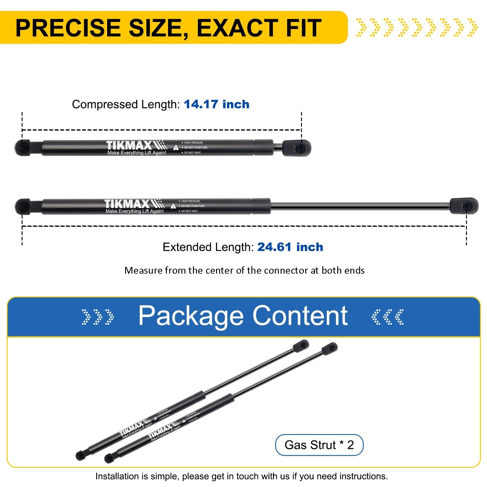Front Hood Gas Struts for Toyota Camry 2018-2023, Replaces 7170 53440-06180 P…