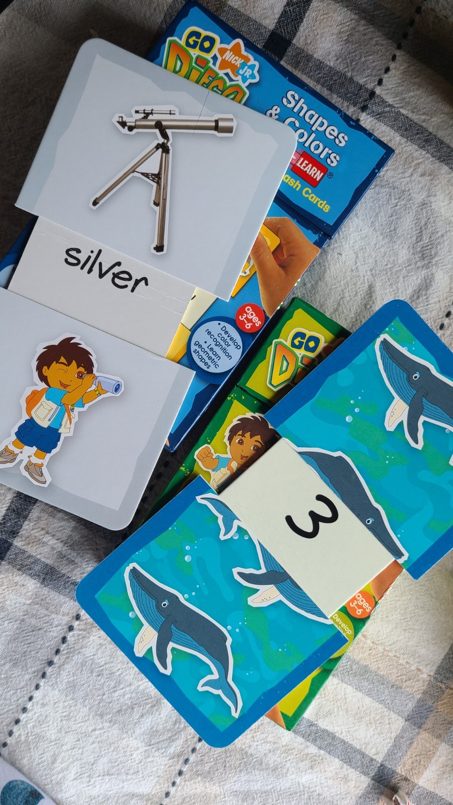 Nick Jr. Go, Diego, Go! Slide & Learn Flash Cards Shapes/Colors Numbers