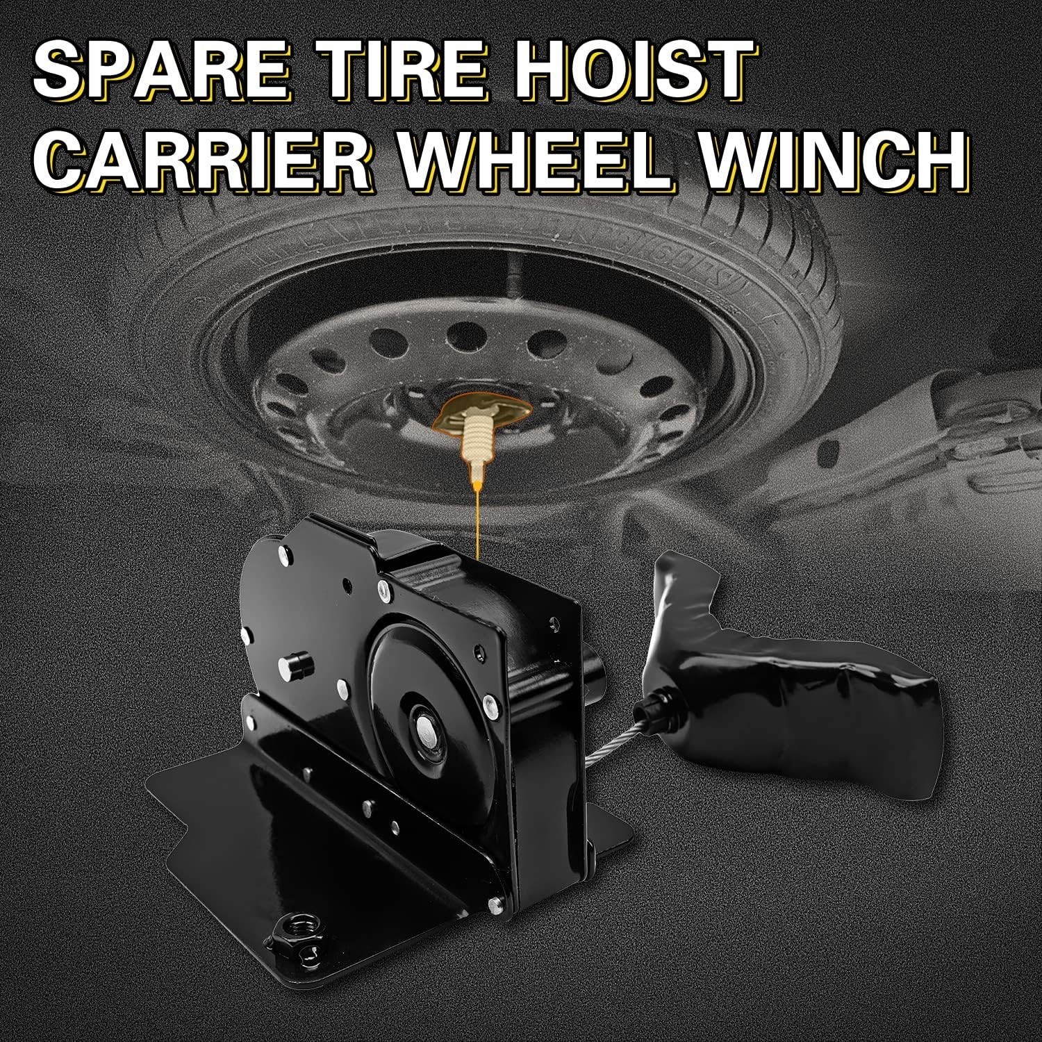 924-528 Spare Tire Hoist Winch Carrier Assembly Fit for Ford F 250 F 350 F 45…