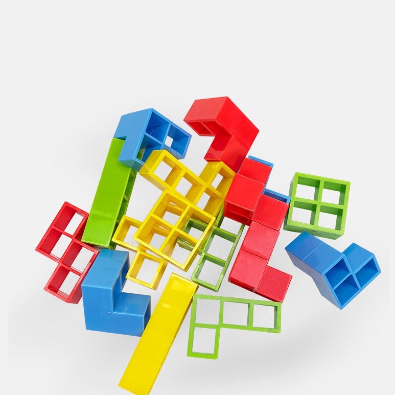 Tetra Tower Balance Puzzle Board Game Building Block Toys For Kids & Adults