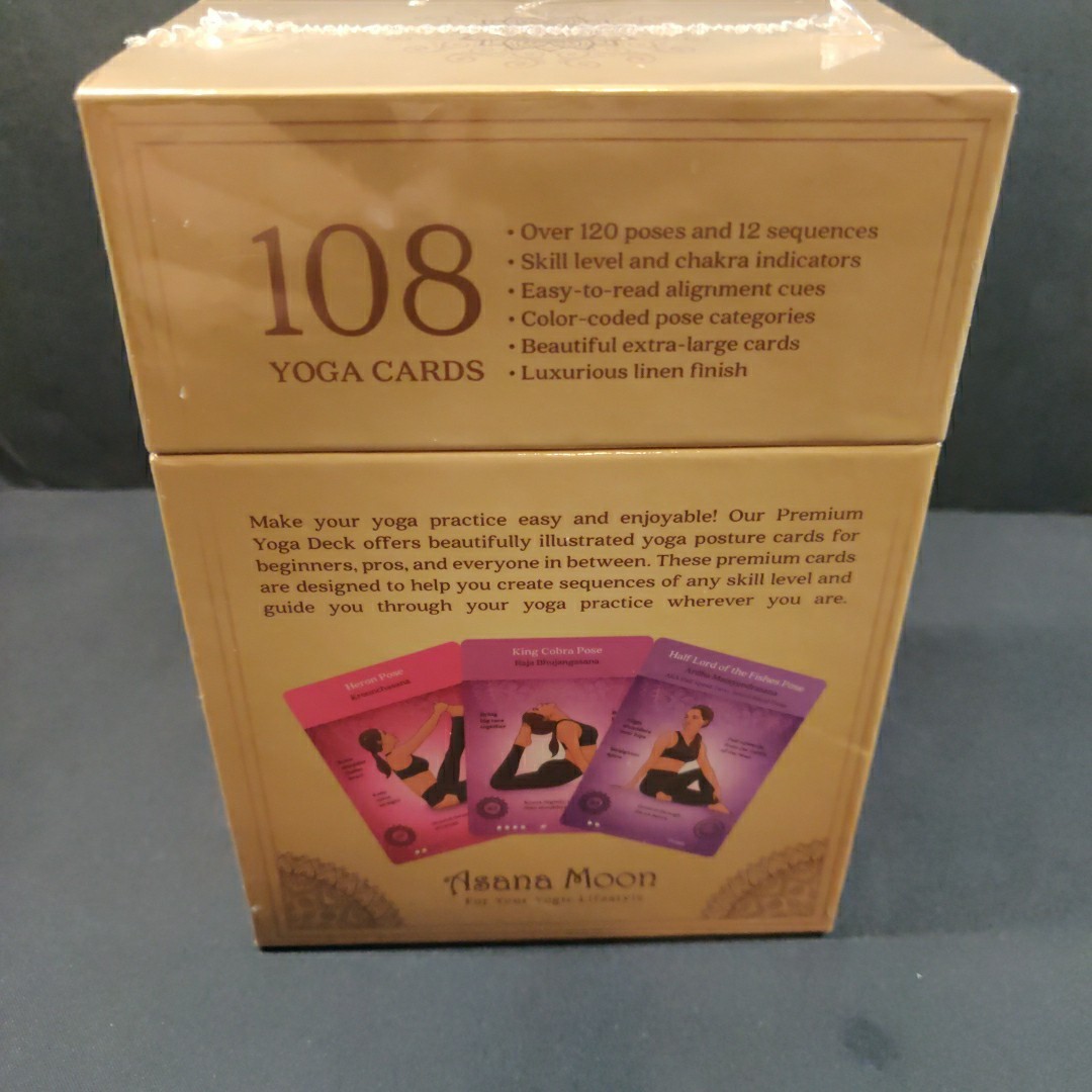 Asana Moon Premium Yoga Cards Deck Over 120 Yoga Poses & 12 Sequences New Sealed