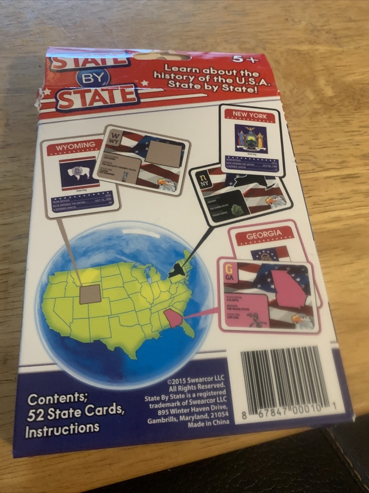 State By State The History Of The USA States Ages 5+ Learning Cards 52 States