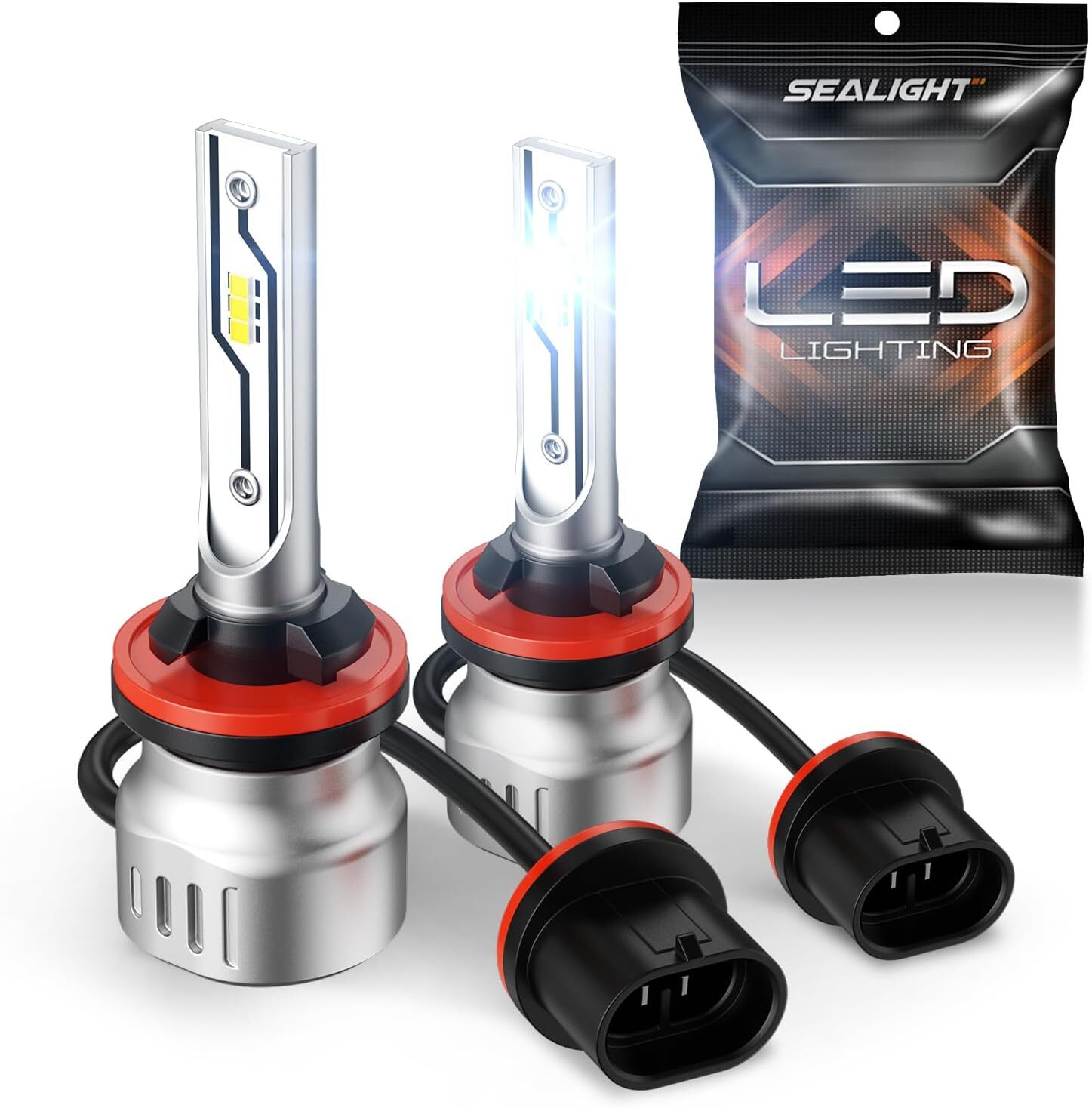 Sealight 881/889/898/886/894 LED Fog Light Bulbs 60W 10000LM 6500K Cool White