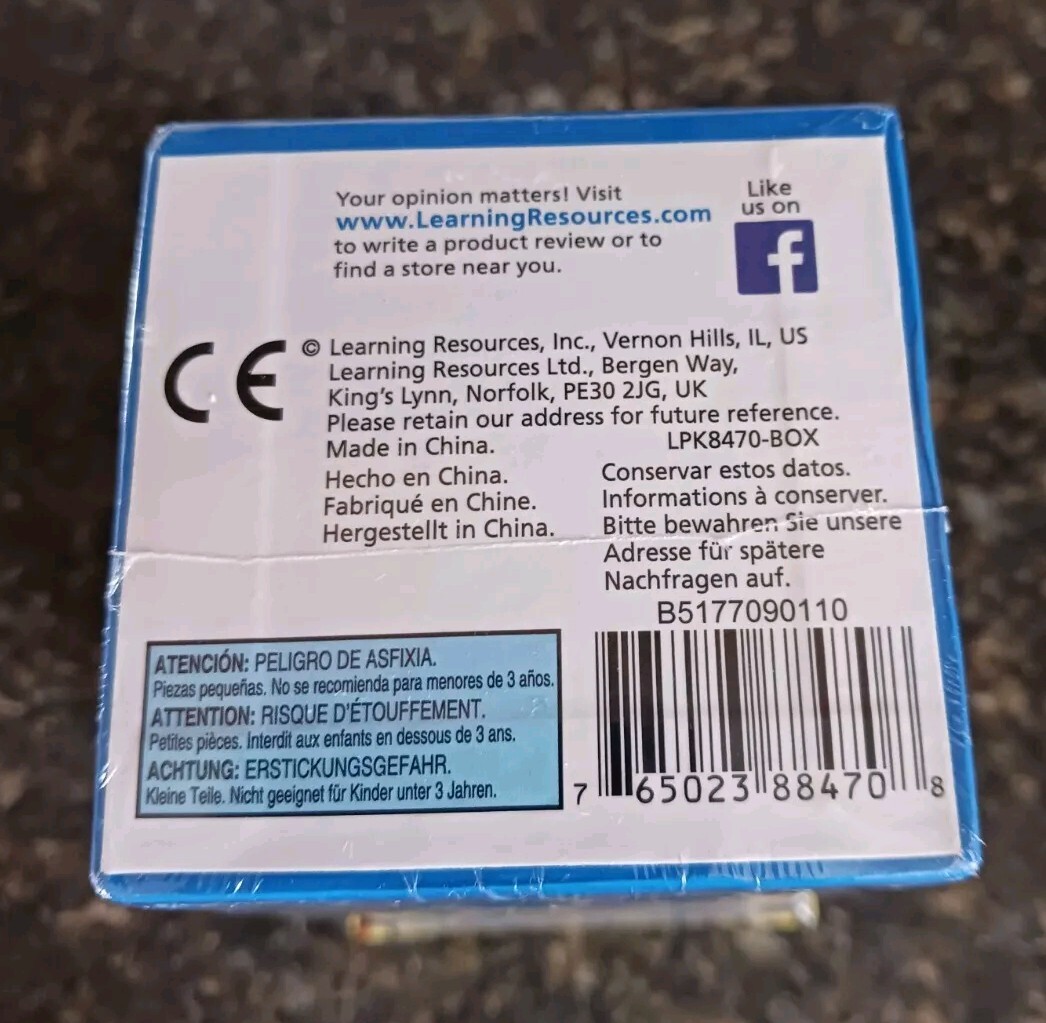 LEARNING RESOURCES Pop For Word Families Item #8470 New/Sealed Packaging