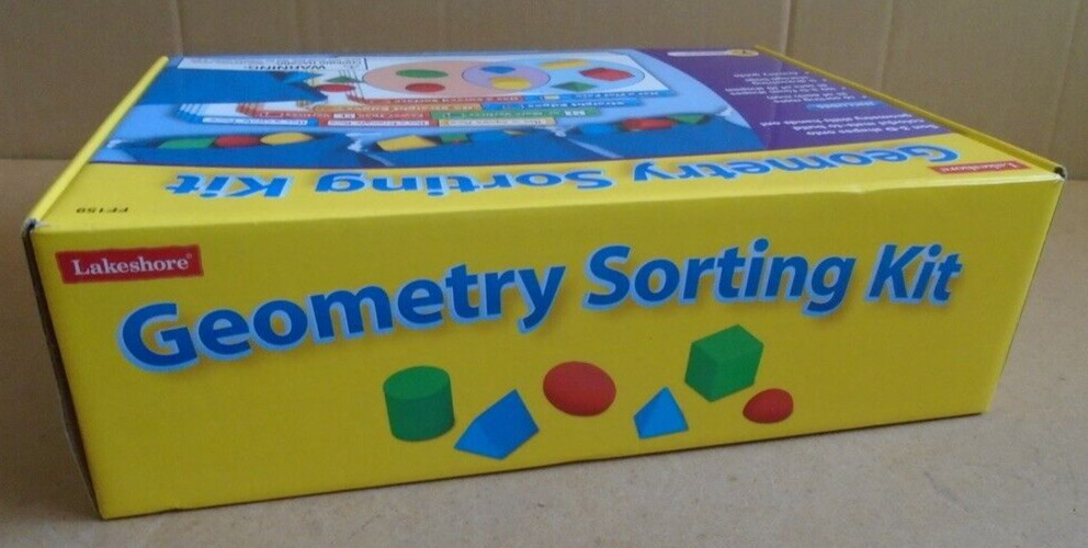 Lakeshore #FF159 Geometric Sorting Kit Age 7+ Learning Game (100% complete)