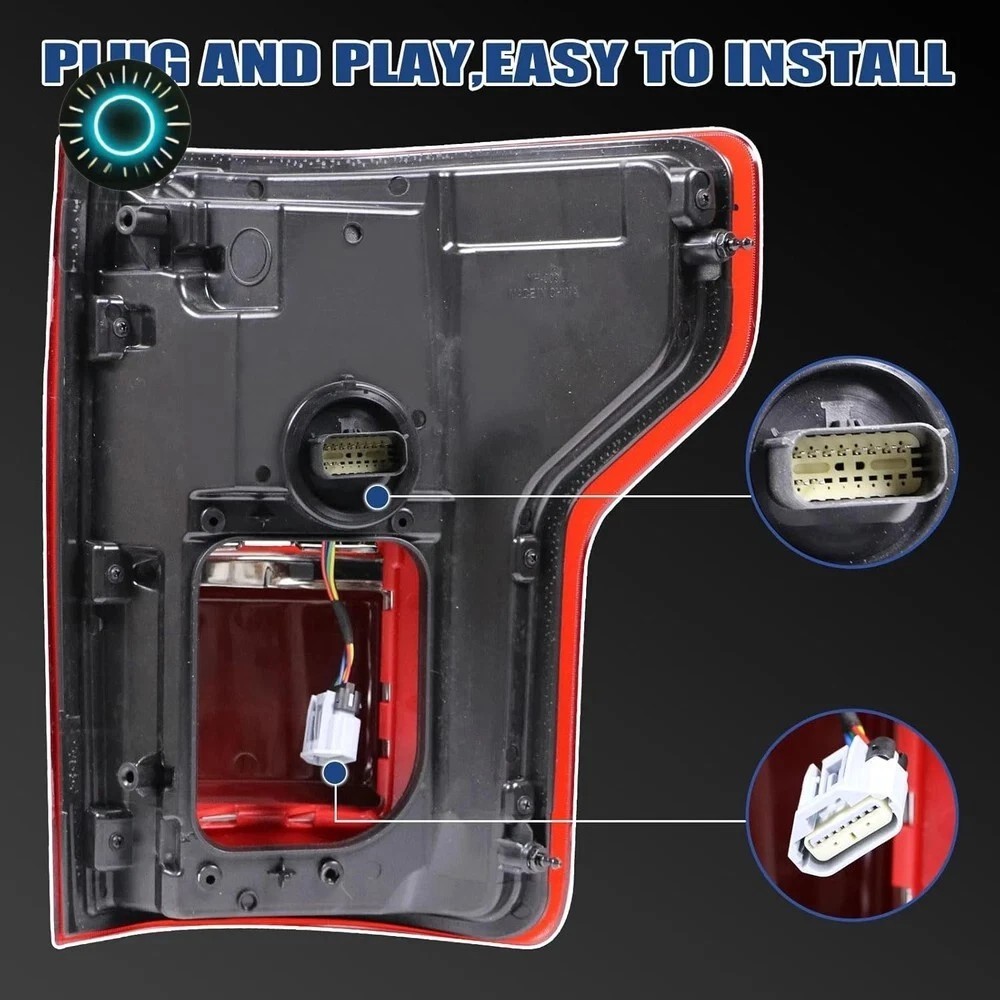15-17 Ford F150 HL3Z13405D Conjunto de luz trasera izquierda del lado conductor