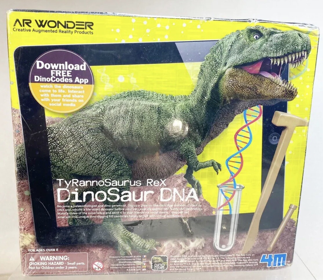 4M Tyrannosaurus Rex Dinosaur DNA Creative Augmented Reality Activity Kit, NIB