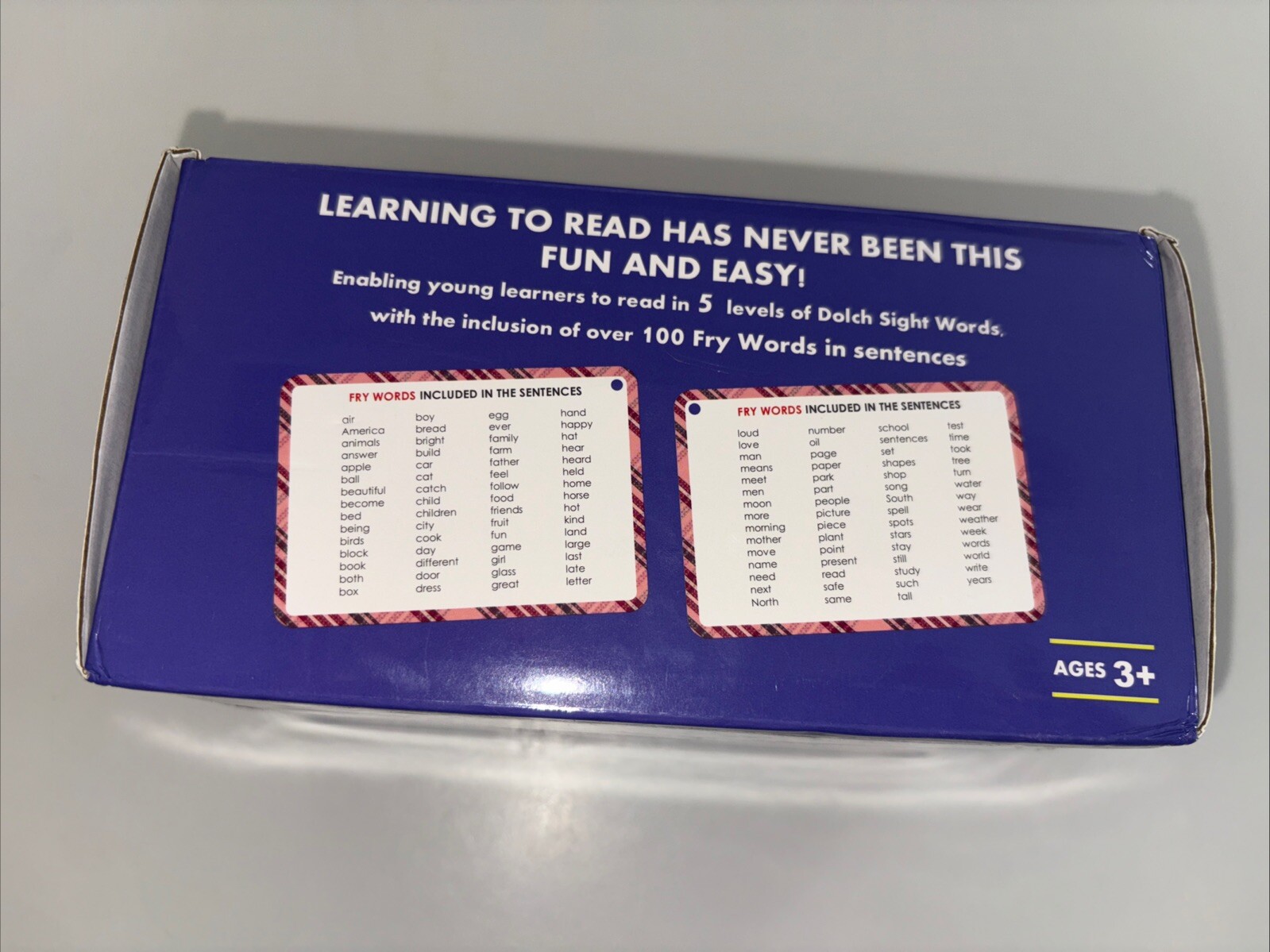 Kiddiewize 220 Dolch Sight Words/ Flash Cards, Fry Words/Sentences.