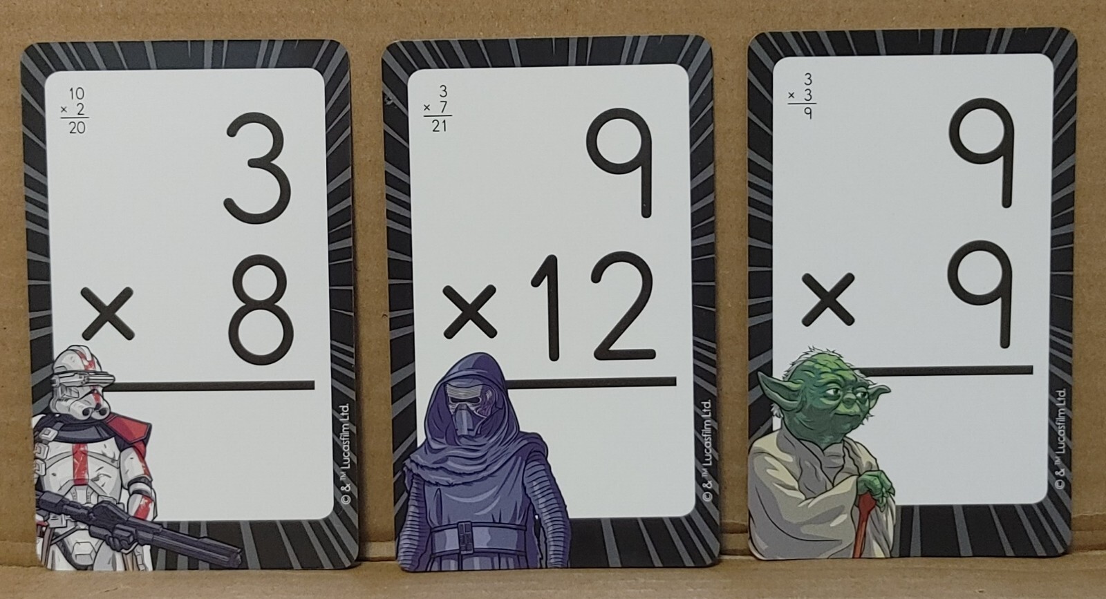 Disney Learning Star Wars Flash Cards Multiplication – Missing 2 Cards