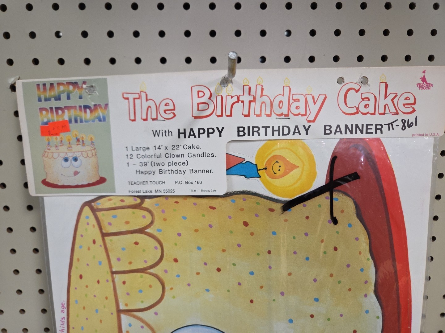 Vintage 1980s The Birthday Cake With Clown Candles Poster By Teacher Touch
