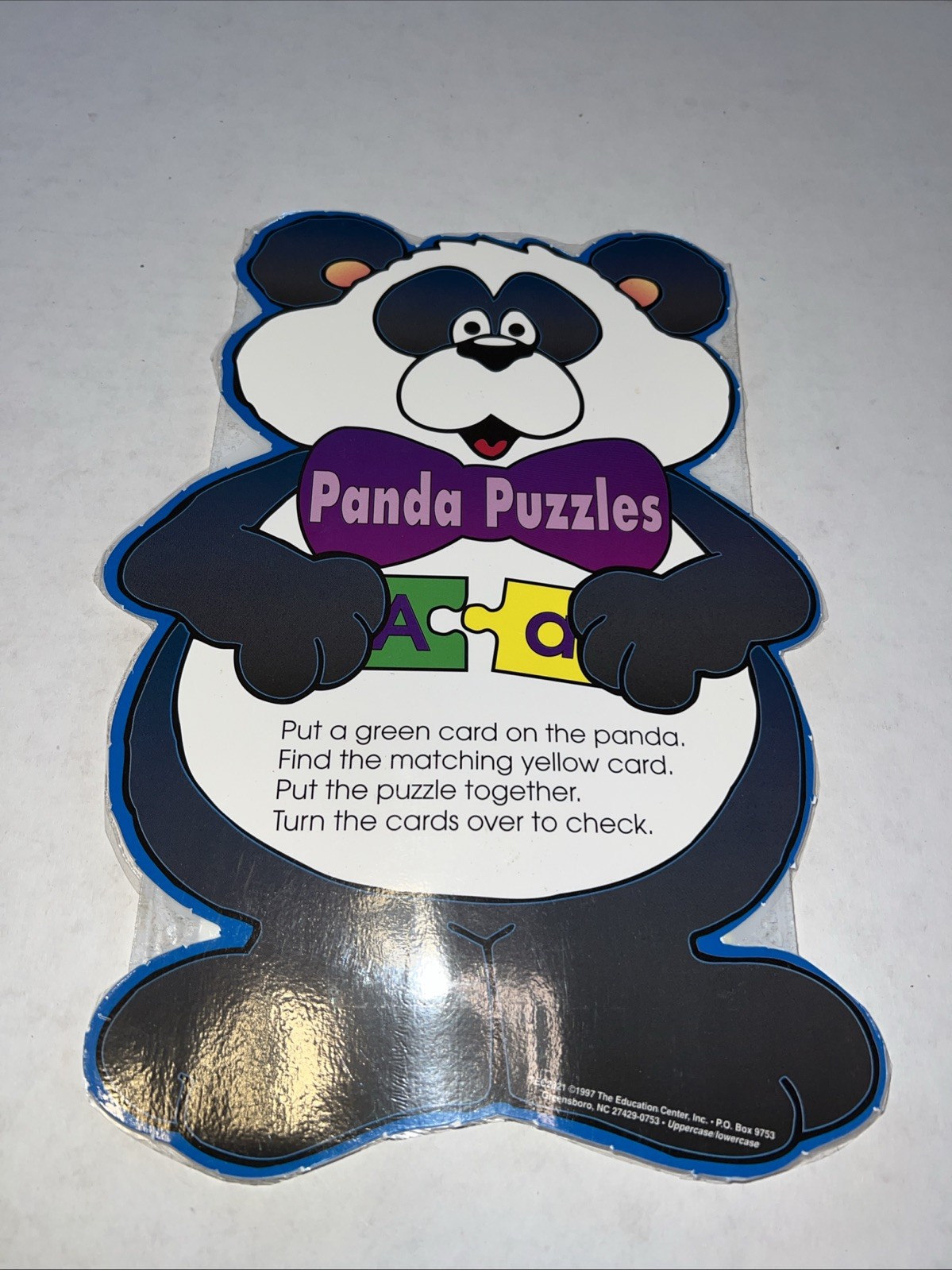 Panda Puzzles Grades K-1 Alphabet Matching Game