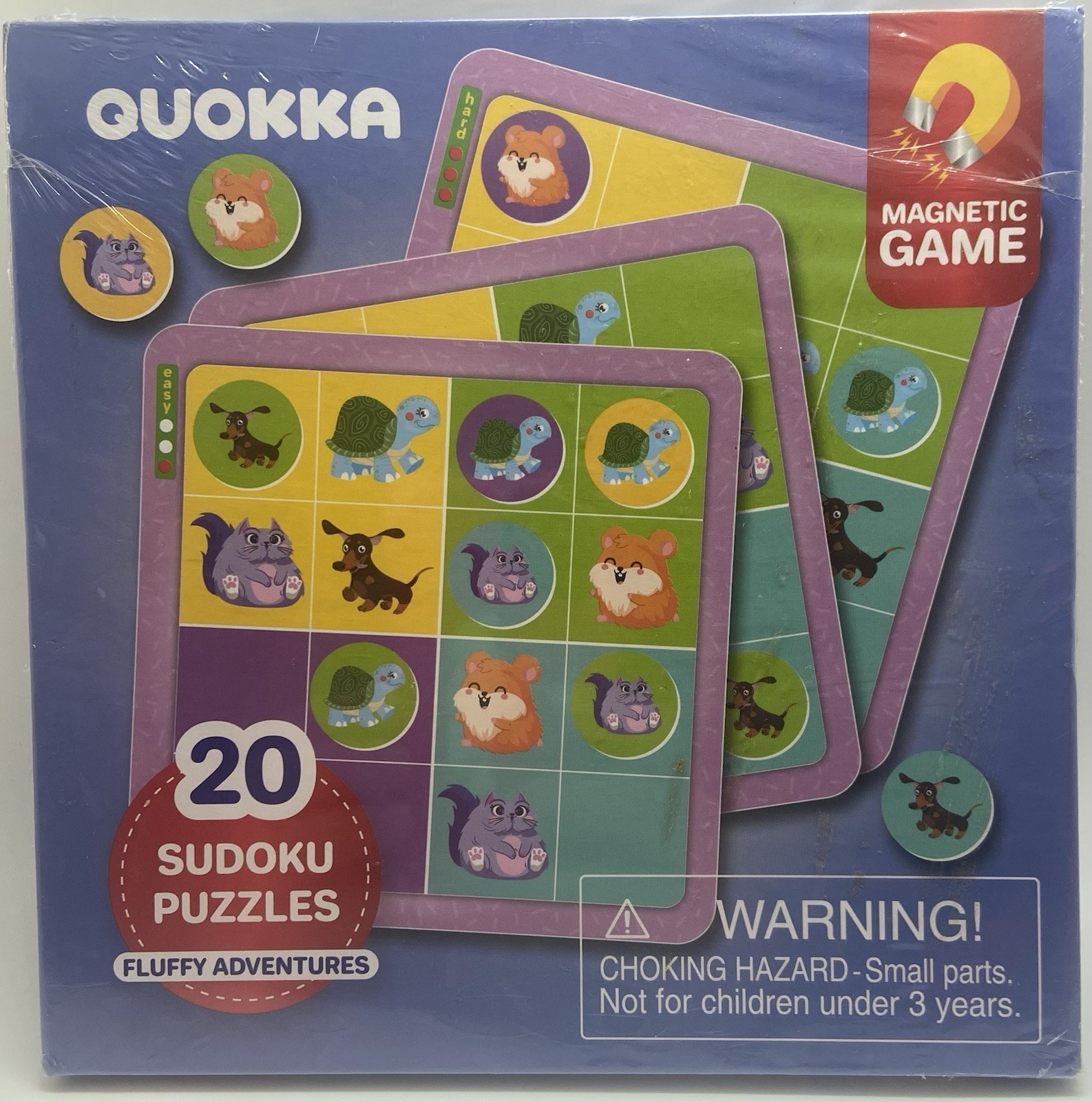 NEW Magnetic Sudoku Puzzles 20 PCs 3 Levels Easy Medium Hard Educational Travel