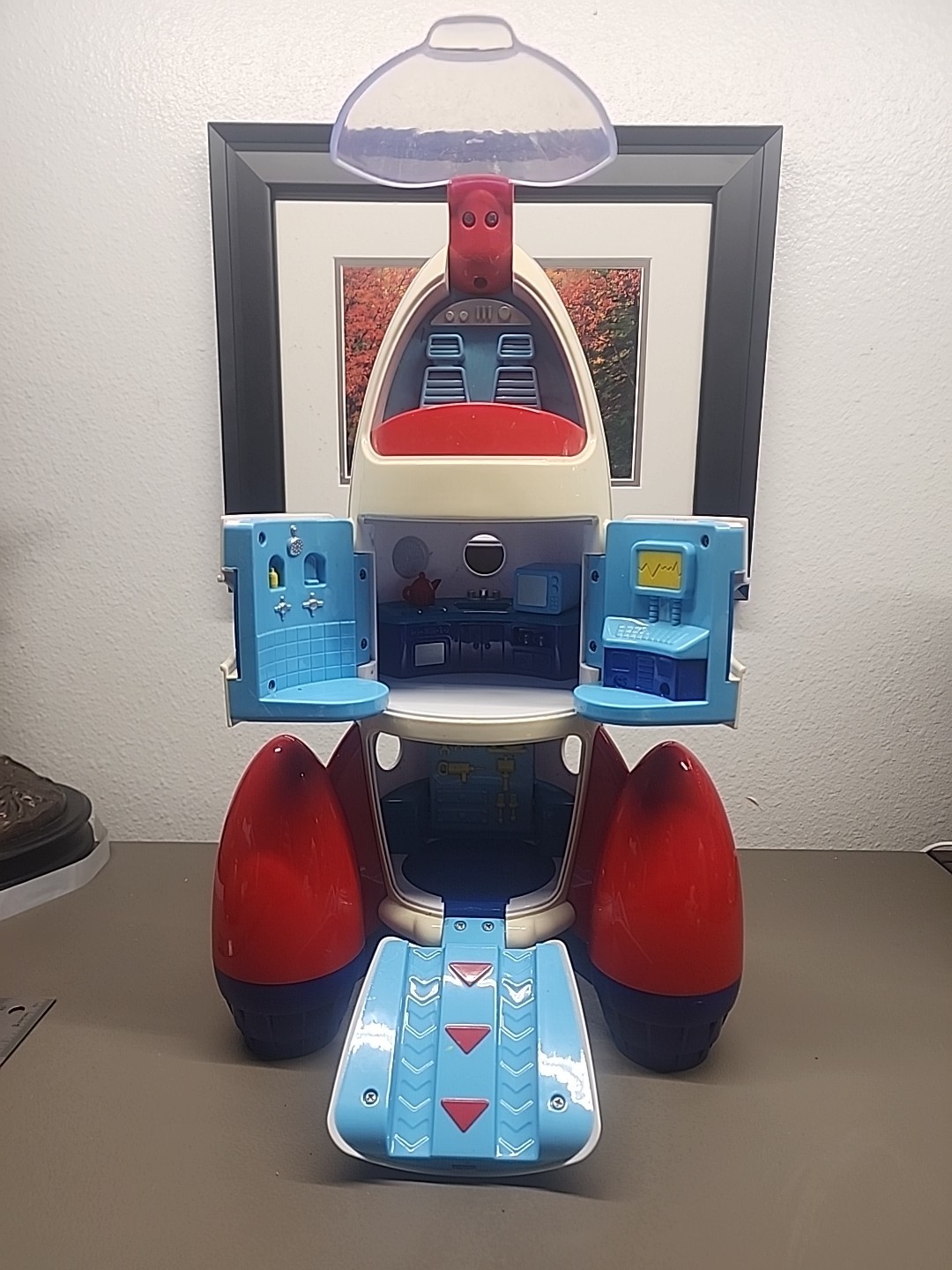 Lakeshore Learn Play Explore Rocket Ship Astronaut Figure Moon Rover Vehicle Toy