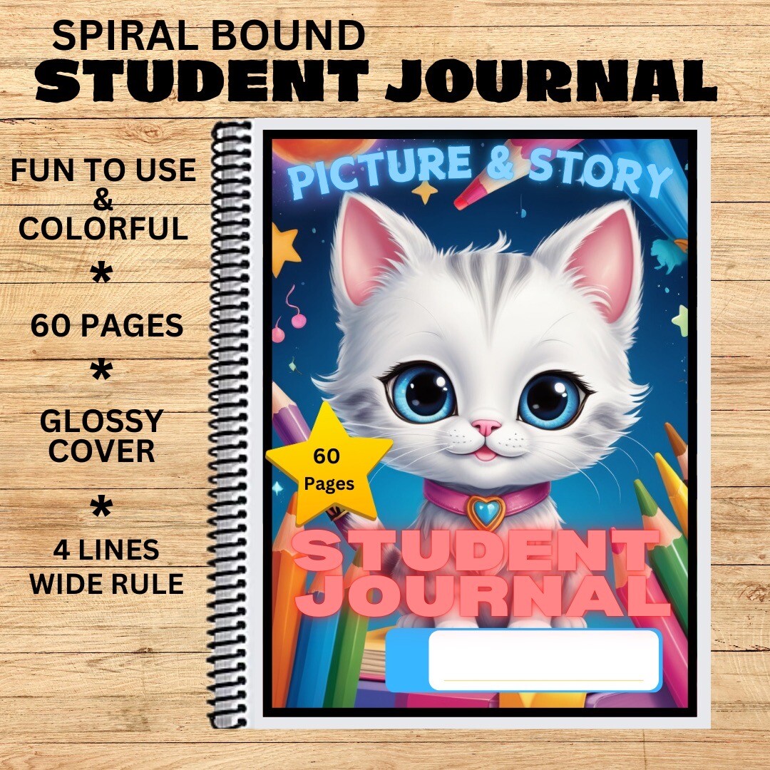 Set of 10 – Story Journals – Wide Rule – Student Journal #JS8