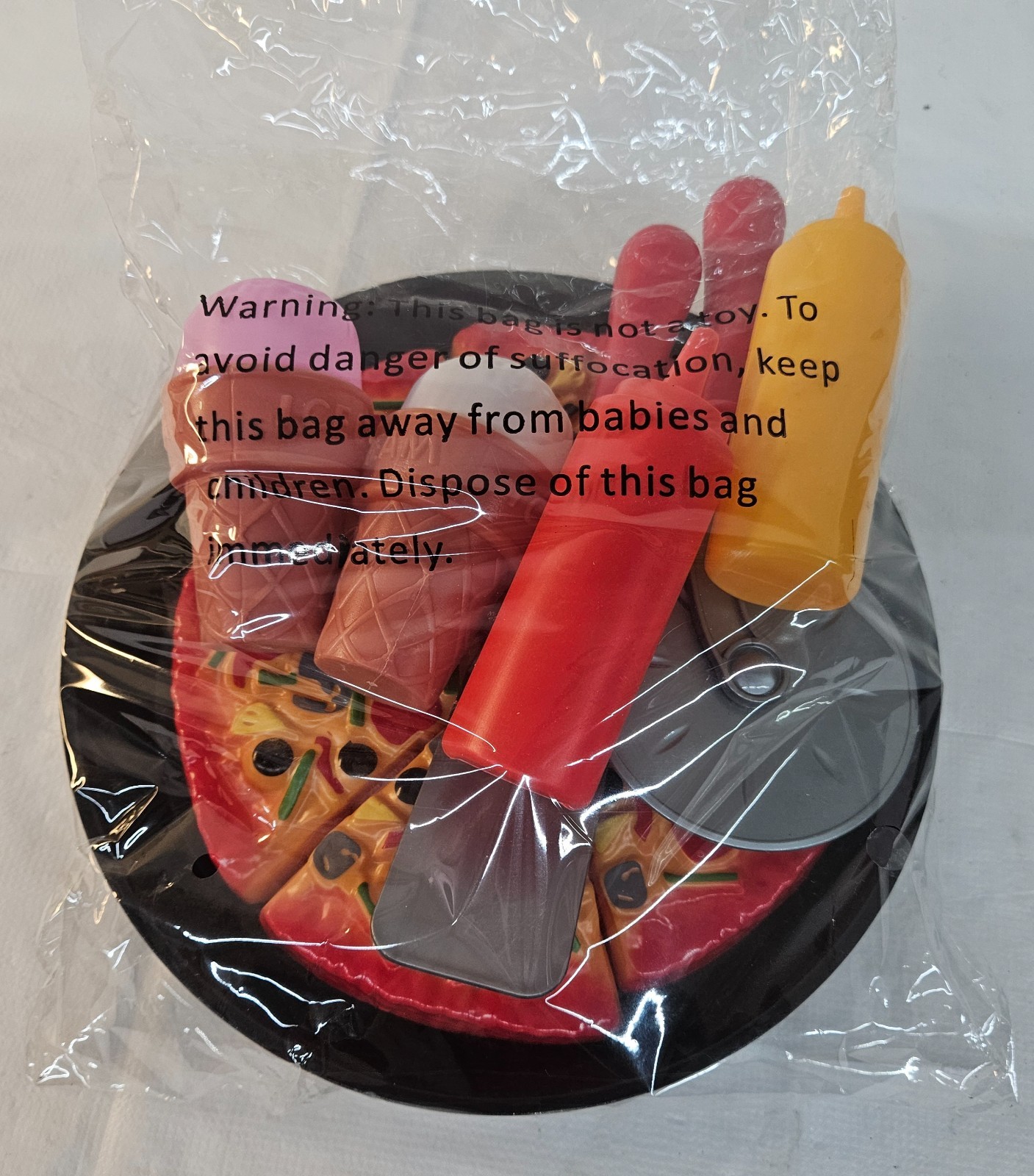 LTD Commodities 210-6290 PIZZA Pretend Play Toys w Utensils, Ice Cream, Ket/Must