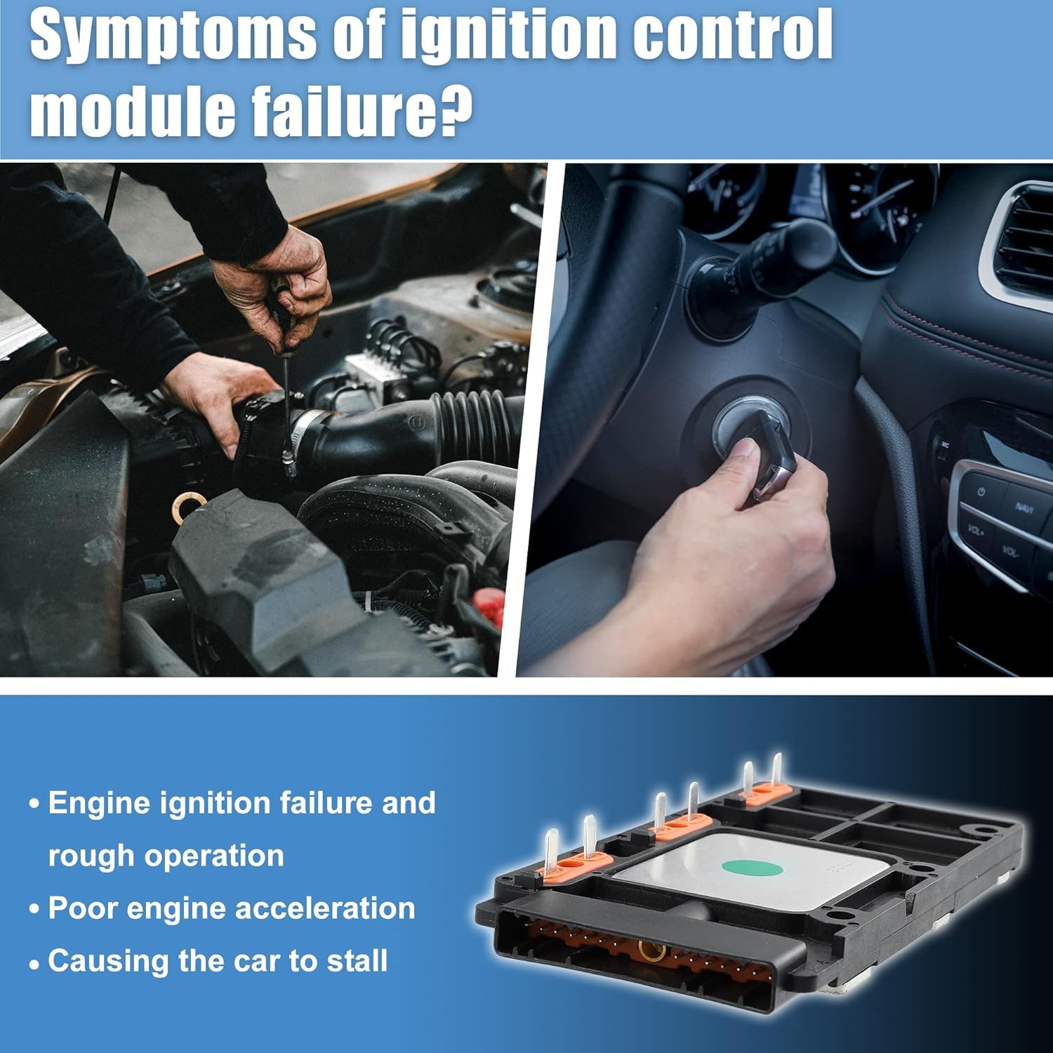 X AUTOHAUX Ignition Control Module for Buick for Chevrolet for Pontiac for Oldsm