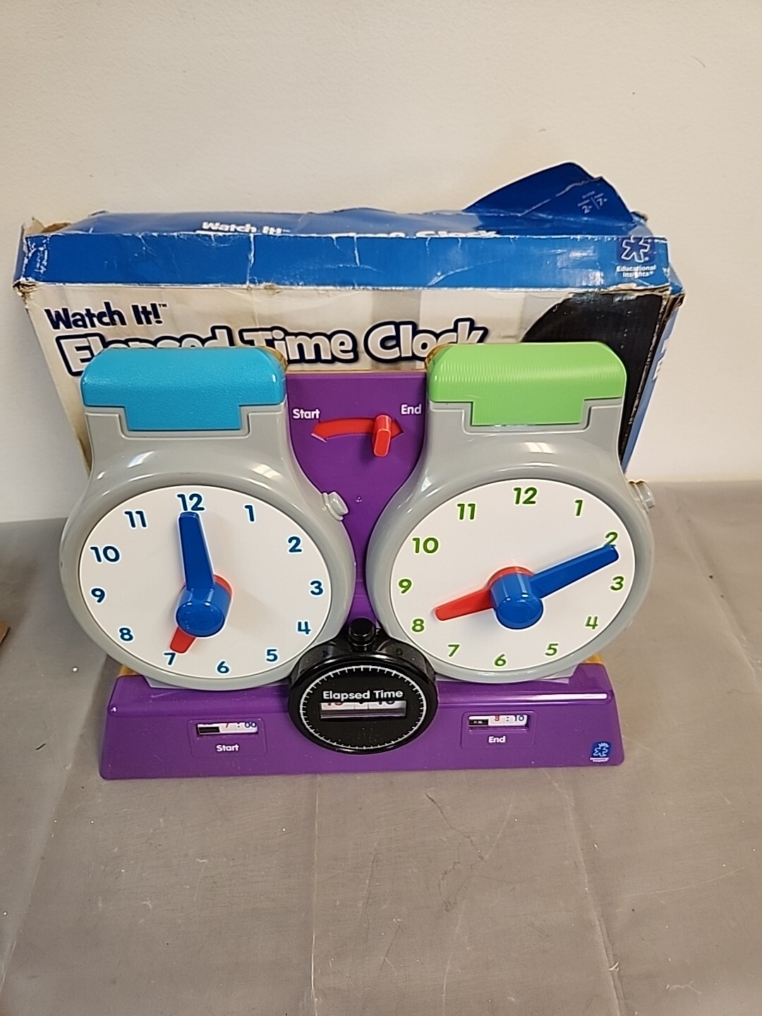 Educational Insights Watch It Elapsed Time Clocks Homeschool Learning Tool Toy