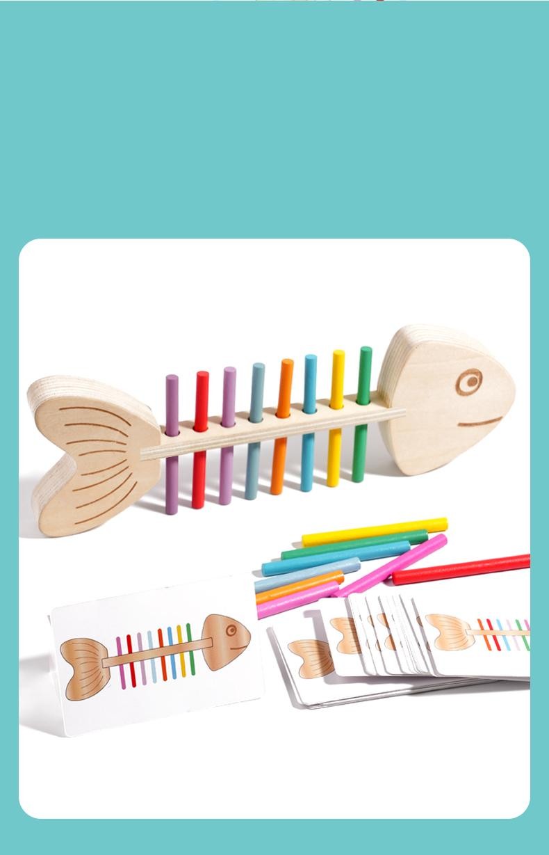 Children Wooden Balance Stick Sensory Puzzle Game Educational Birthday Gift