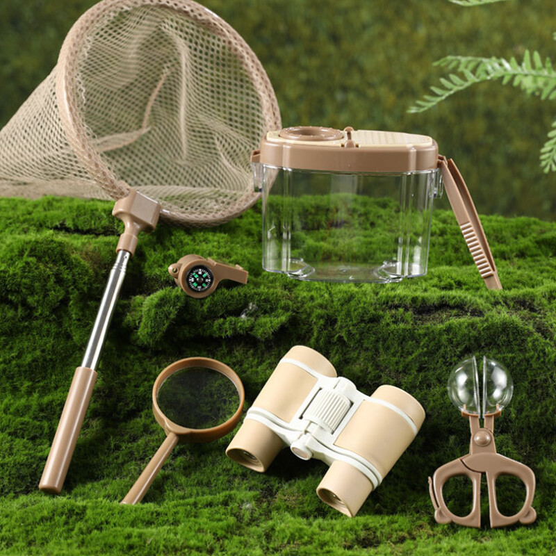 Bug Viewer Insect Box Double Magnifier Observer Kit Insect Catcher Cage Nature.