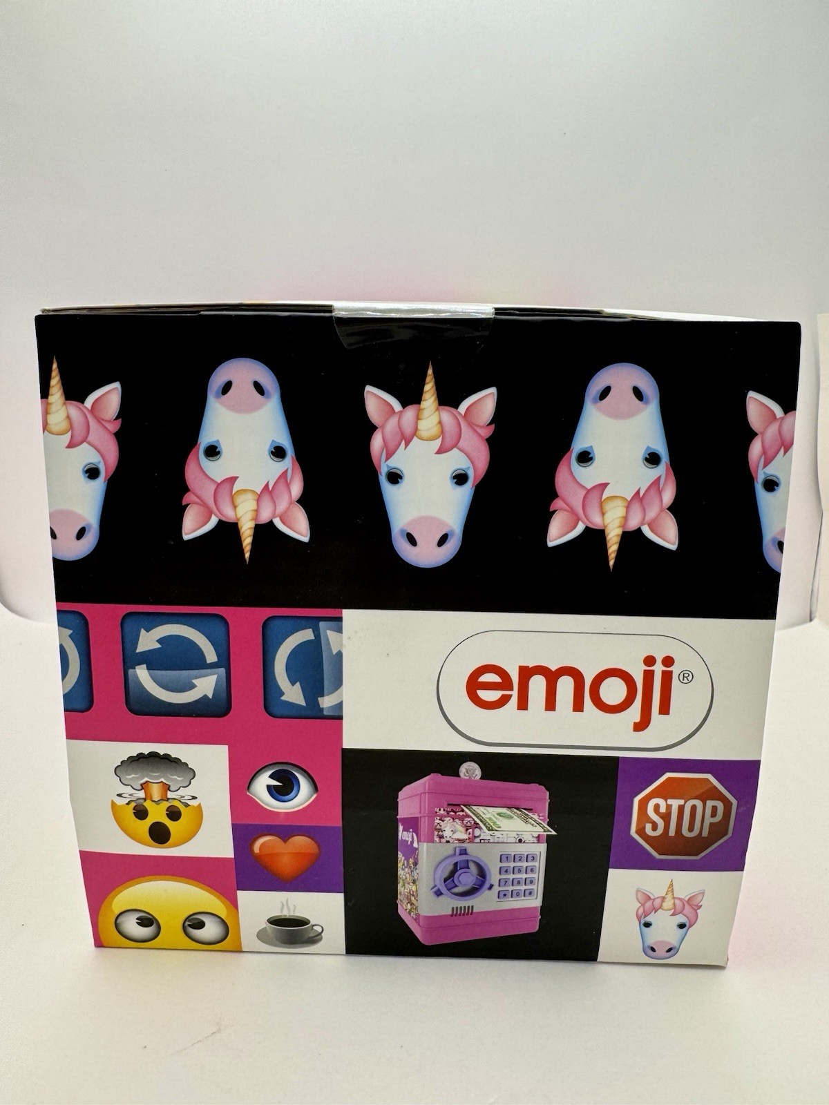 NEW! Emoji Safe Piggy Bank Electronic ATM Password Money Coin Cash Safe USA-Ship