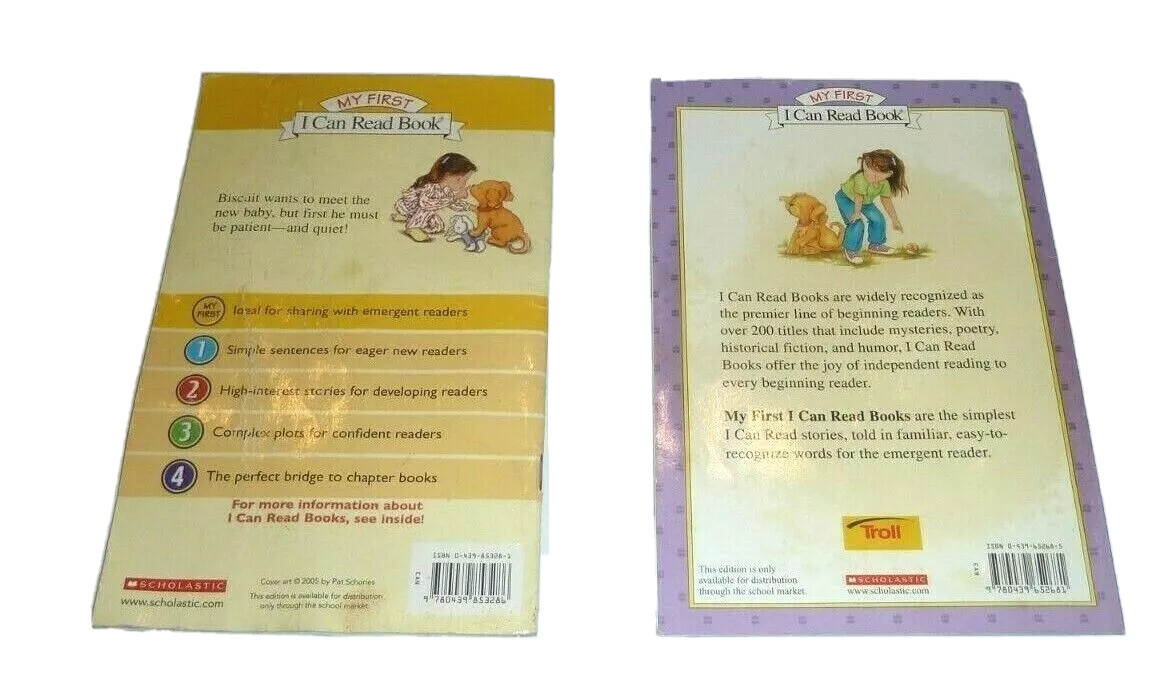 My First I Can Read Biscuit’s Books Schoolastic Homeschool Grade School Lot Of 2