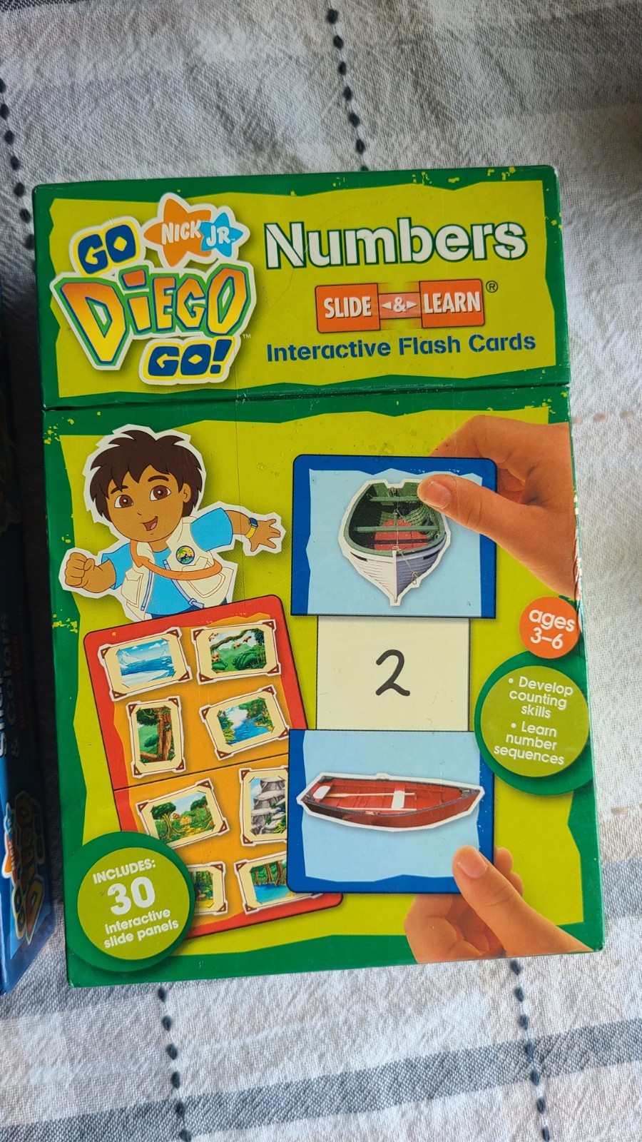 Nick Jr. Go, Diego, Go! Slide & Learn Flash Cards Shapes/Colors Numbers