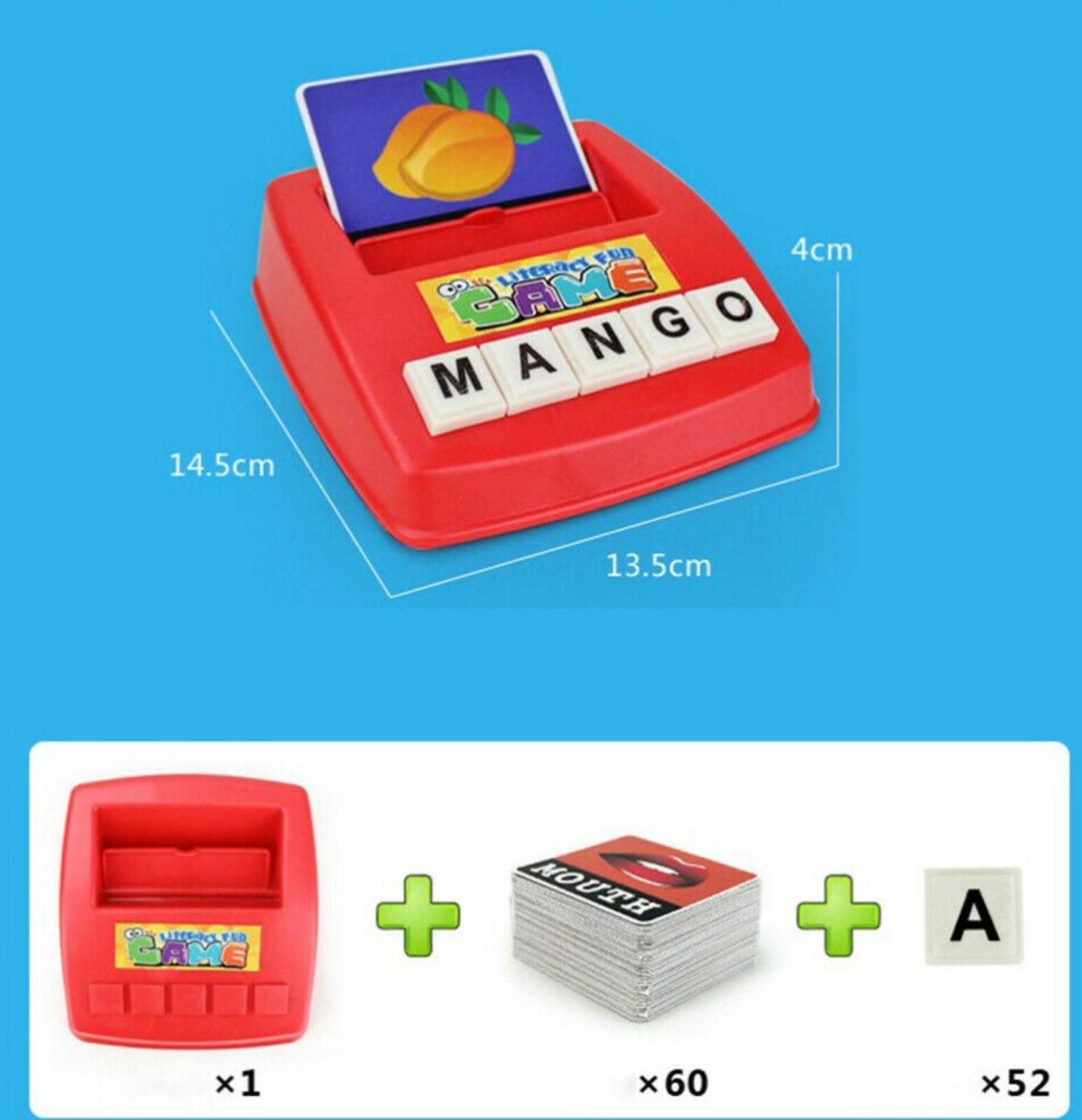 1 Set Literacy Fun Game Words Learning Card for Kids Toddlers Children 113 Piece