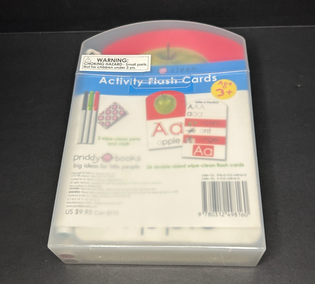 Wipe Clean Flash Cards Learn To Write Your Letters ABC Early Learning Homeschool