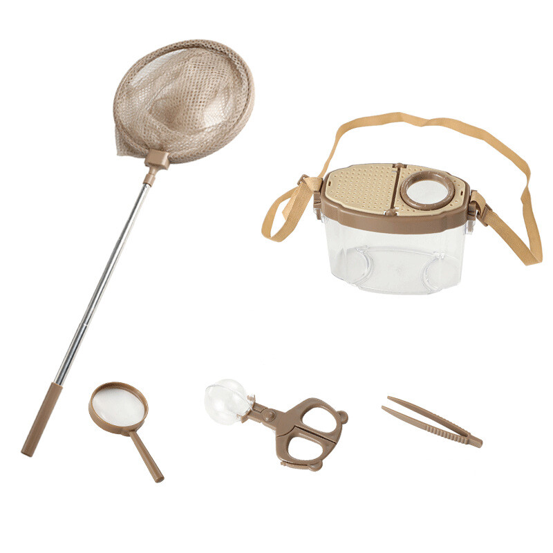 Bug Viewer Insect Box Double Magnifier Observer Kit Insect Catcher Cage Nature.