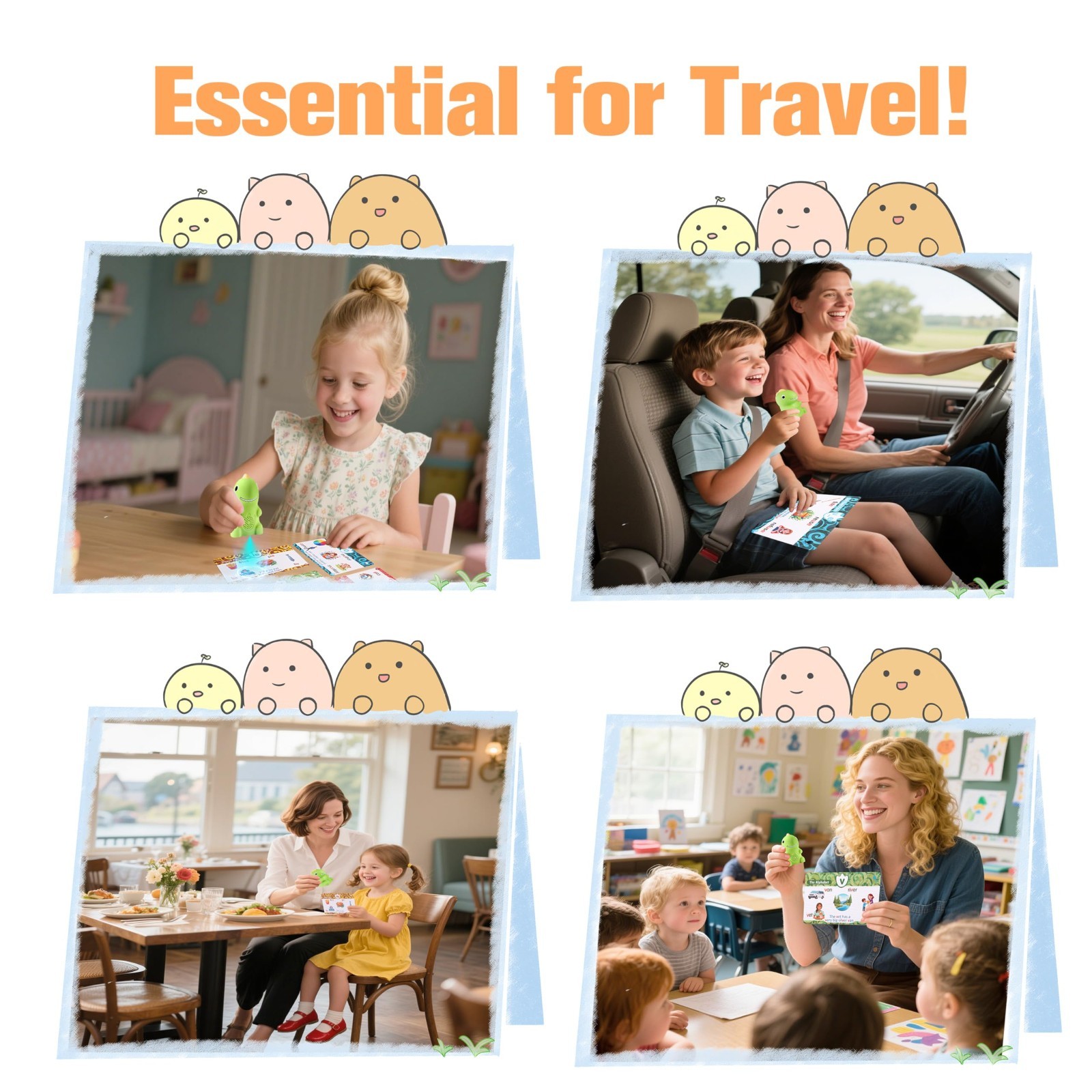 Interactive Phonics Flash Cards with Talking Pen – Learn to Read for Kids 4-8