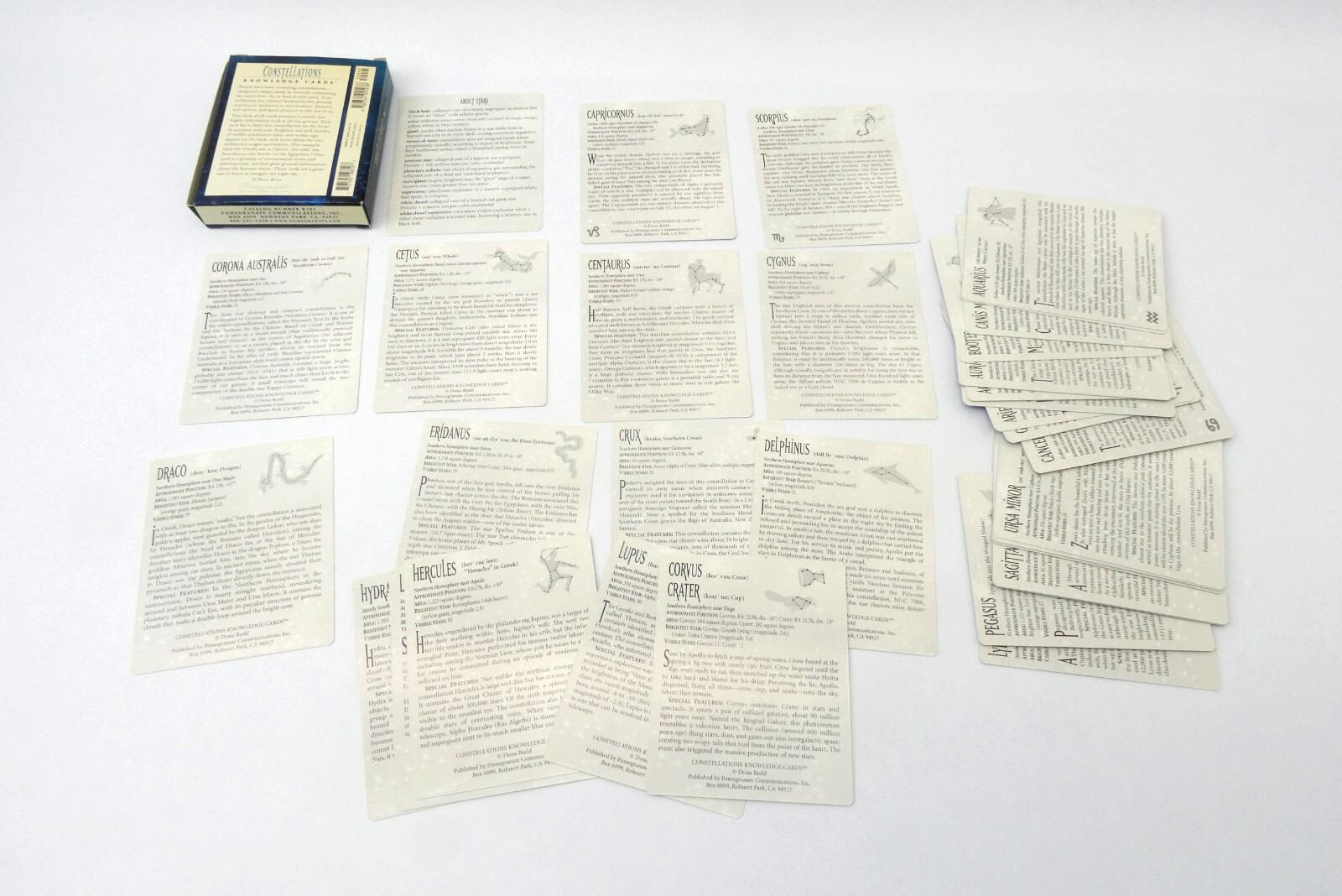 Used Pomegranate Dona Budd Constellations Deck of Knowledge Cards 0-7649-2143-6