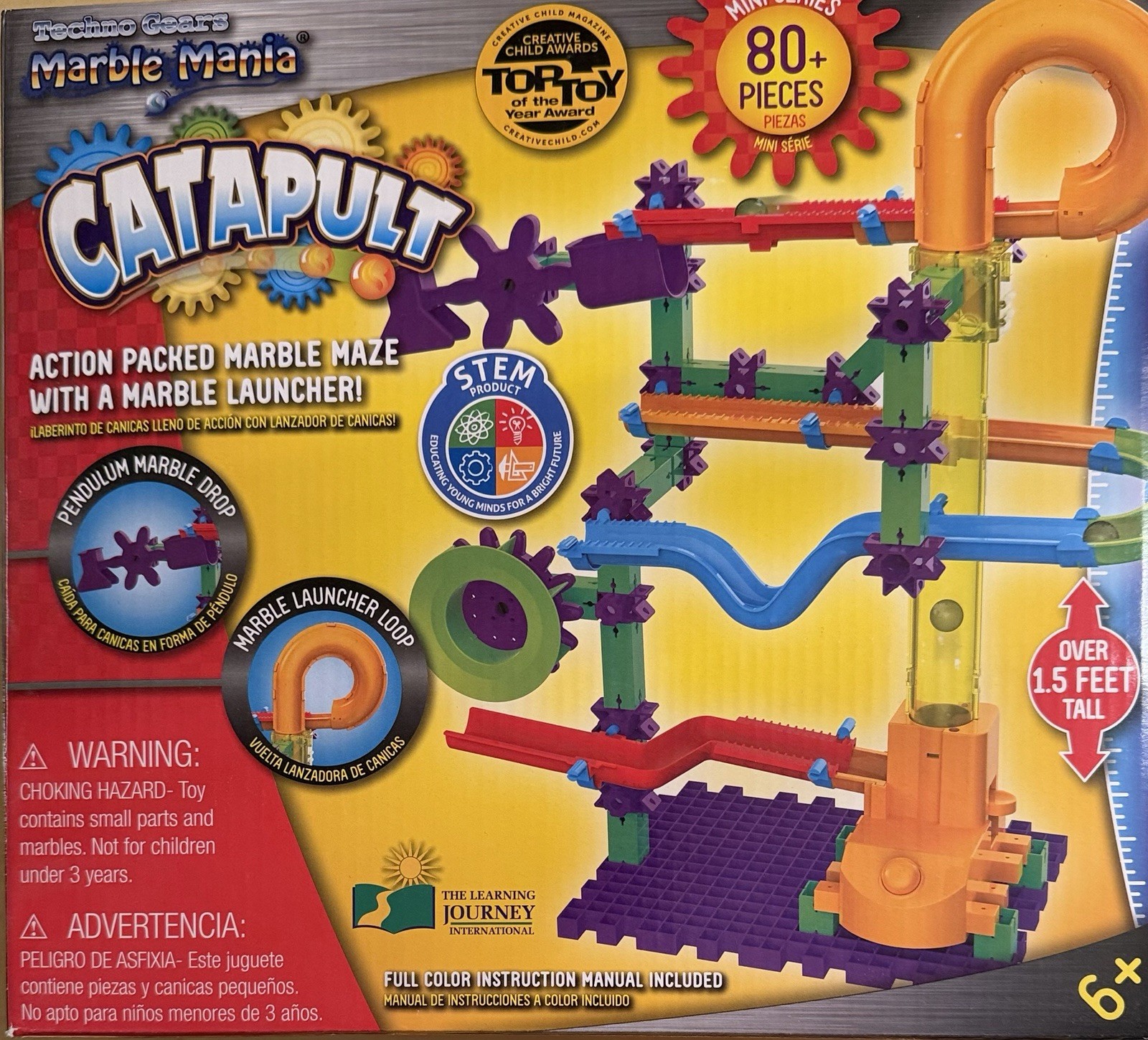 Marble Mania Lot of 4 – Whirler, Catapult, Zoomerang, Zany Trax, NEW, Learning