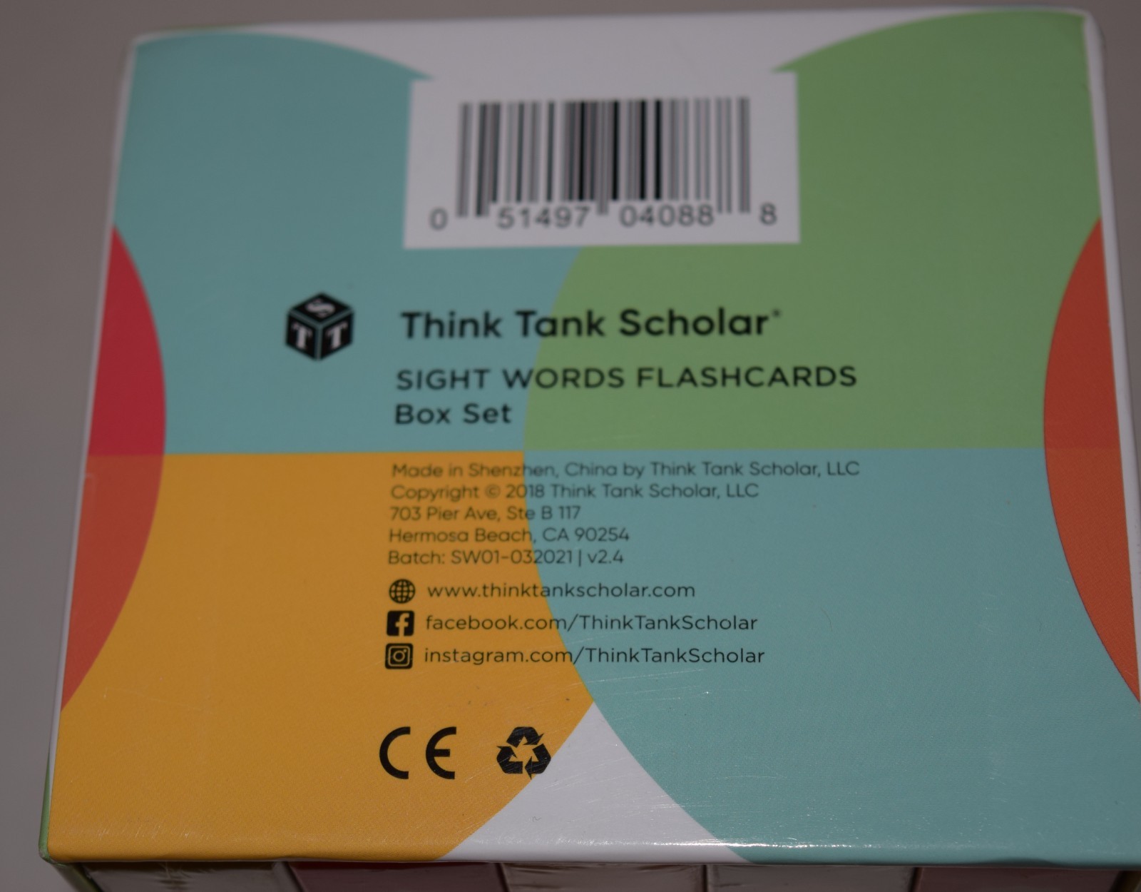 Think Tank Scholar: Sight Words Flashcards Box Set PreK – 3rd Grade