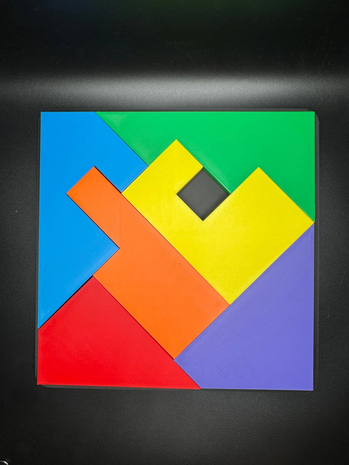 Disappearing Square Puzzle Version 1 – Vintage Modern Design, Fun Brain Teaser,