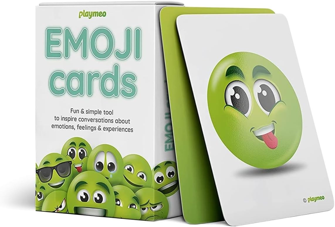Emoji Cards – 50 Unique Feelings Flash Cards – Fun Icebreaker, Teambuilding