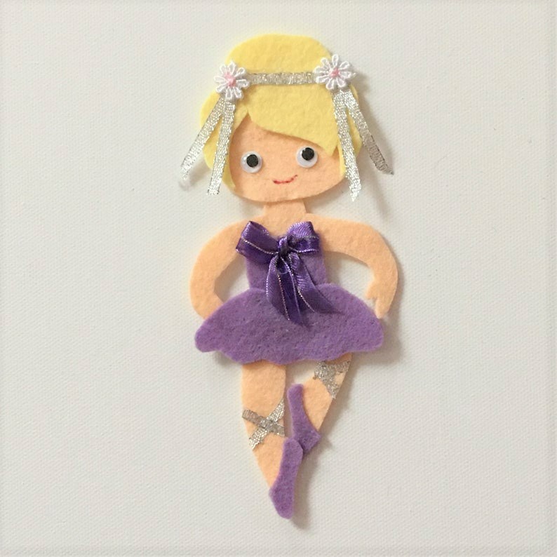 Ballerina Dancers Felt Set for Flannel or Felt Board Play