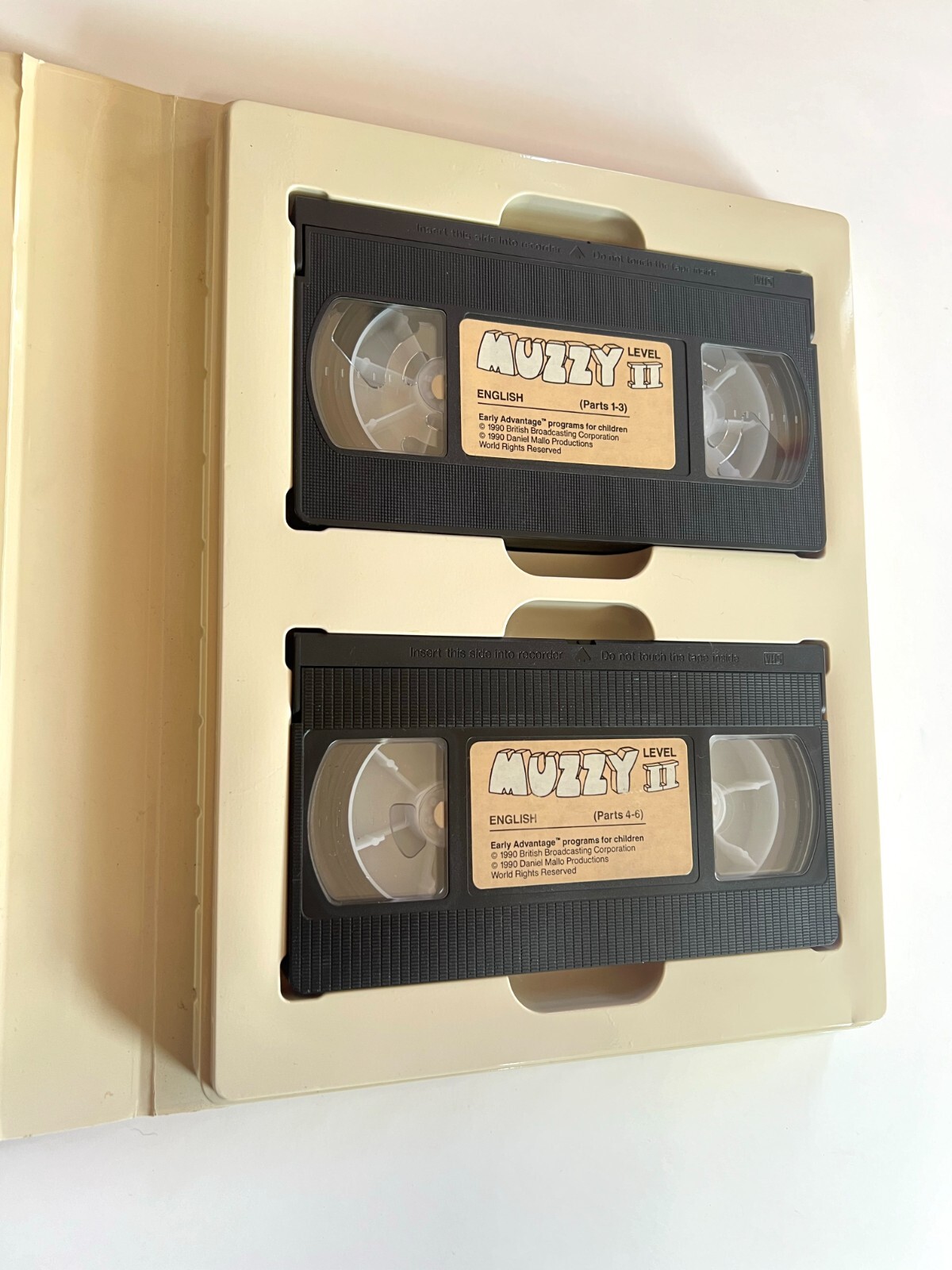 Vintage Muzzy Spanish Level II VHS & Cassette + Activity Book Tested WORKS 1990s
