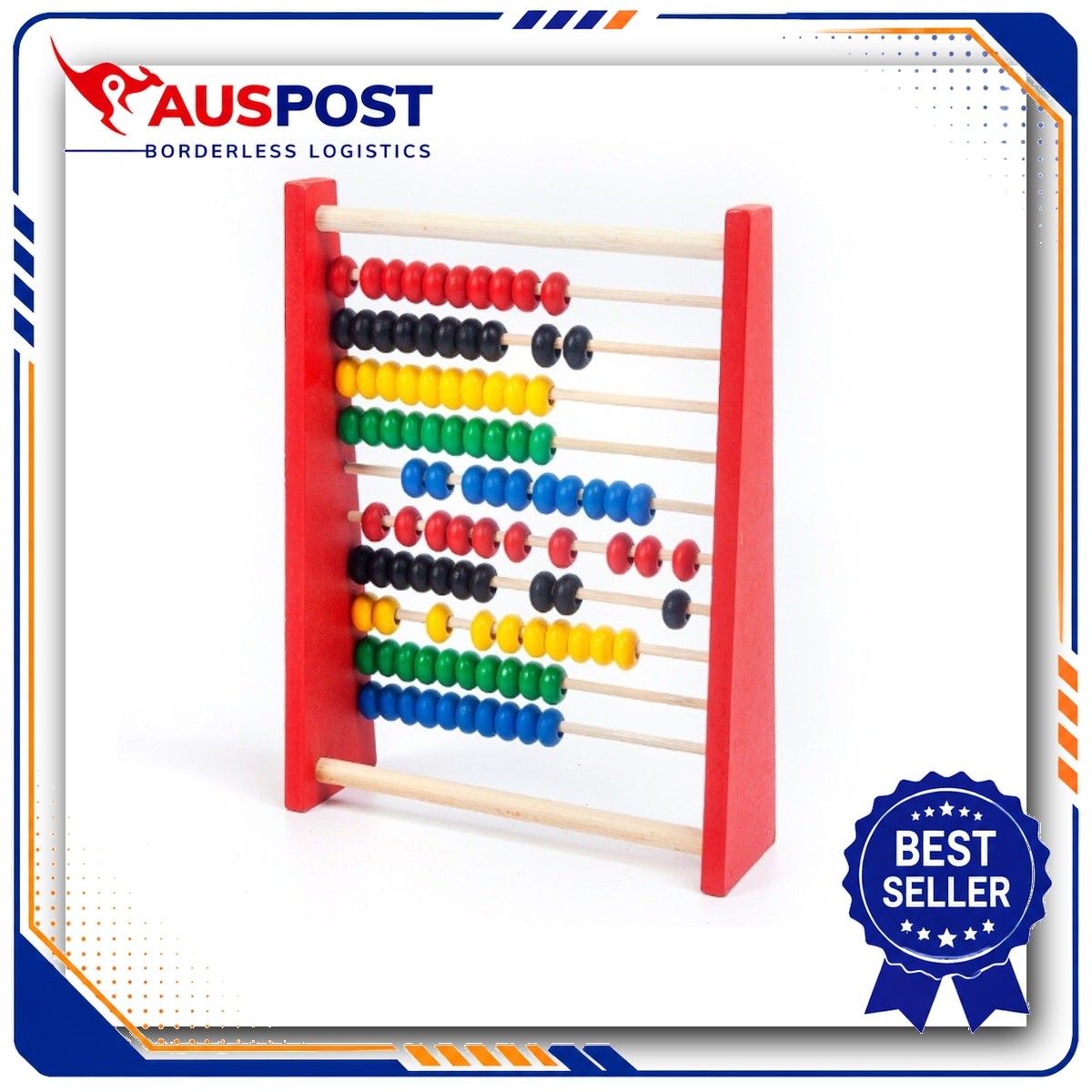 Educational Wooden Abacus Bead Counting Toy for Kids’ Intelligence Development
