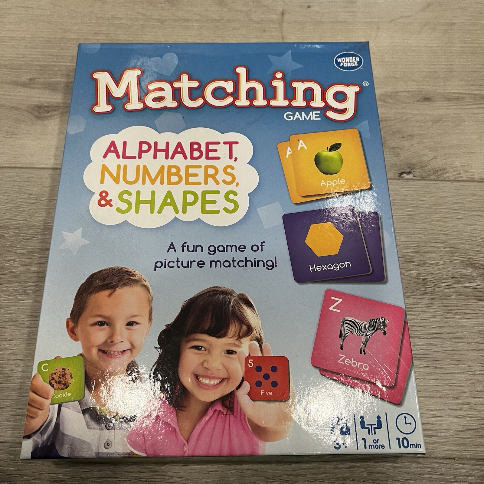 Wonder Force Matching Game Alphabet Numbers and Shapes Homeschool