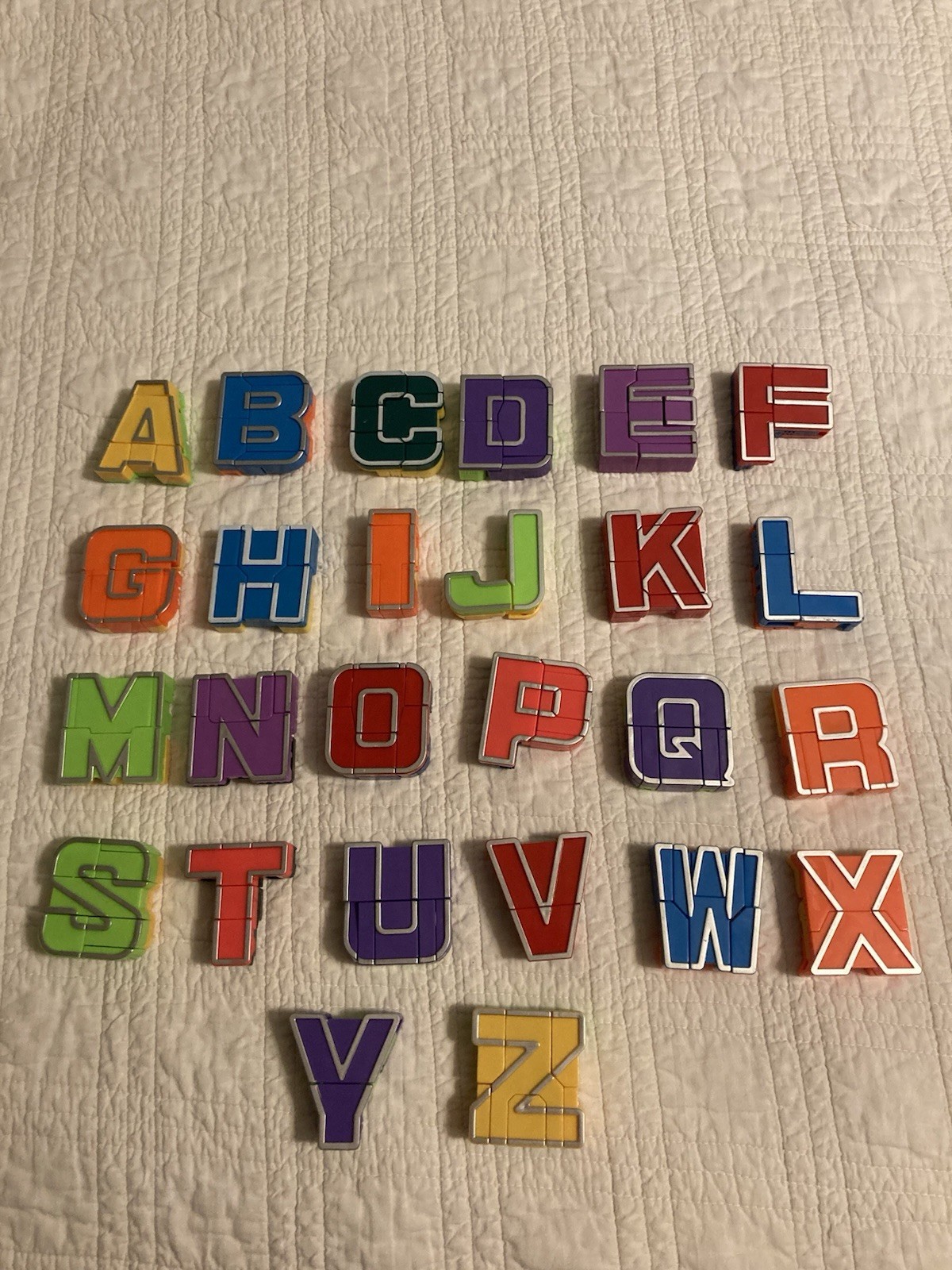 Alpha Bots Transformers Robot Fun & Educational Letters, A-Z, 26 pcs., A-50
