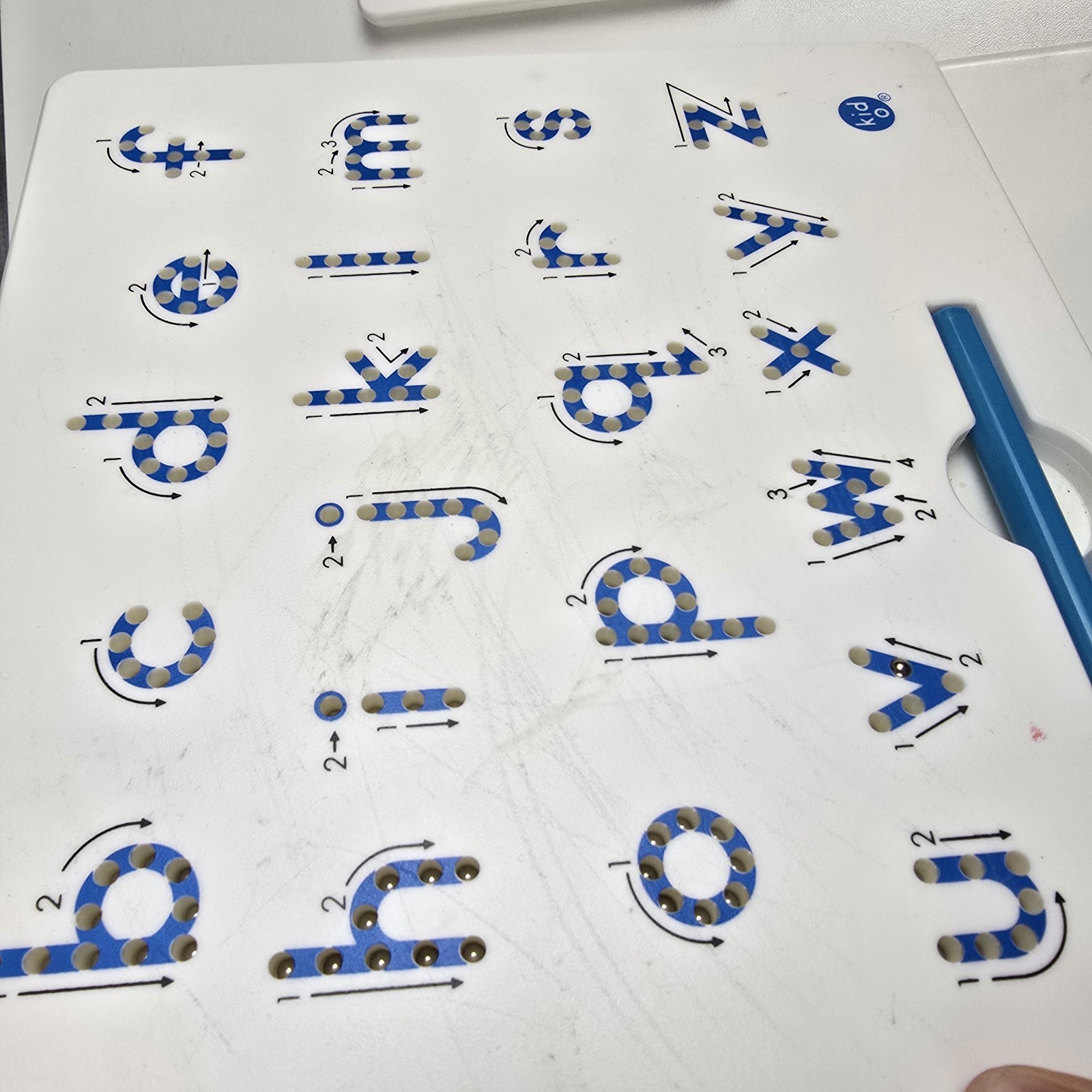 Kid O Alphabet Numbers Writing MAGNATAB A to Z Upper Case Letter Reusable