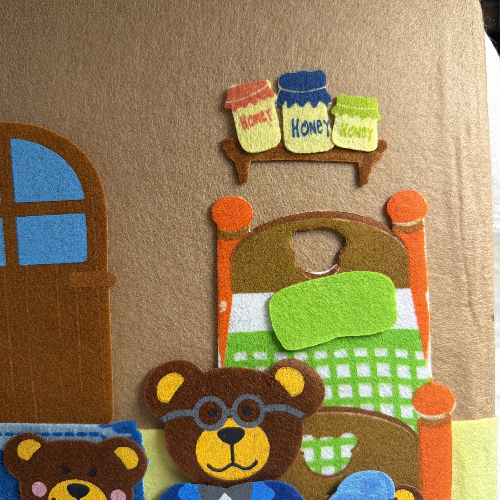 Felt Creations Hurricane Toys GOLDILOCKS & THE THREE BEARS Storyboard 50 Pieces