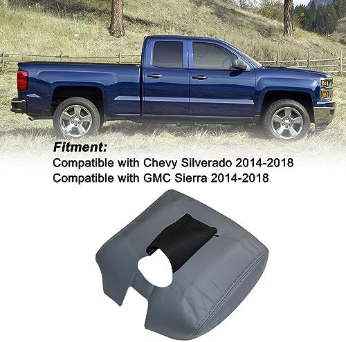 SecosAutoparts 2014-2018 Center Console Armrest Cover Lid for Chevy Silverado…
