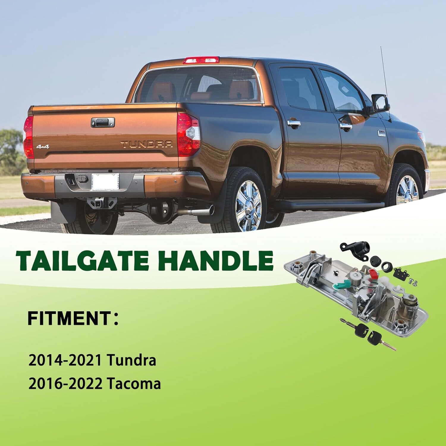Tailgate Handle with Rear Camera Hole Liftgate Latch Handle with Key Lock